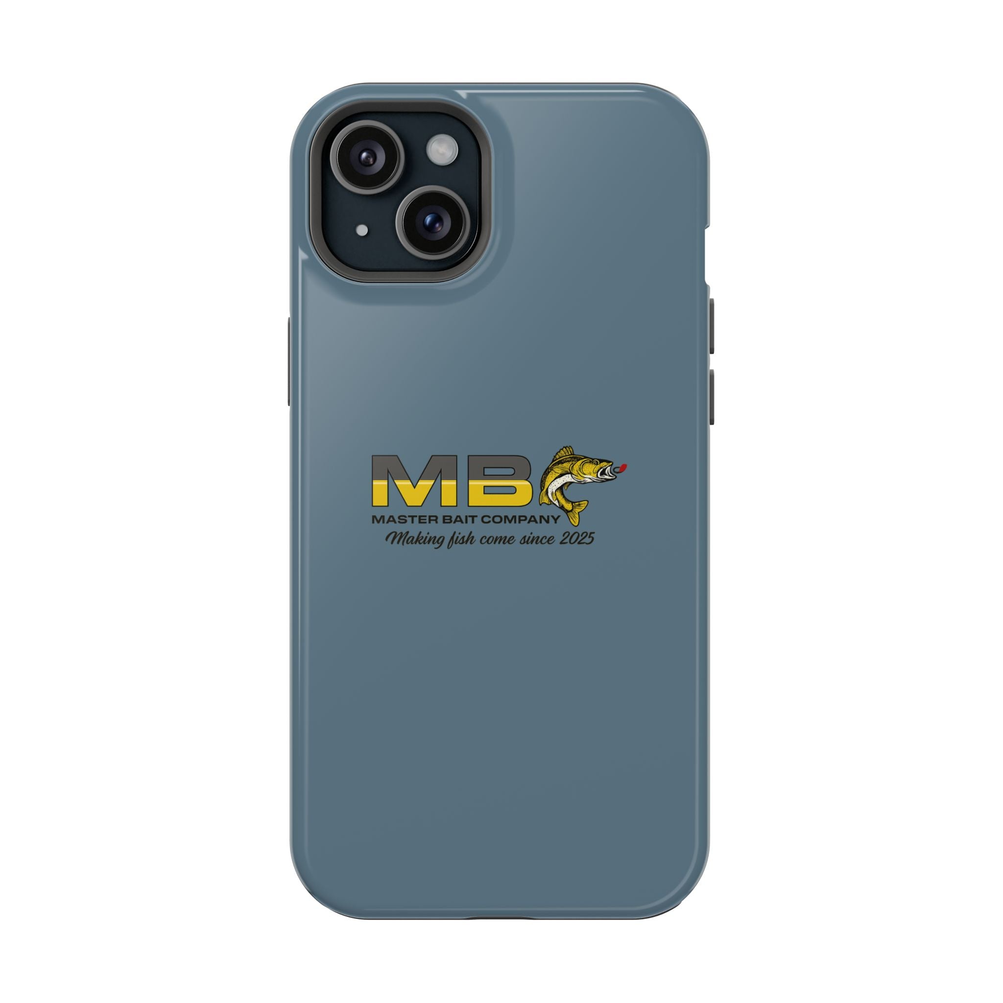 Impact-Resistant Phone Case — MB Master Bait Company Logo (Fishing Theme)