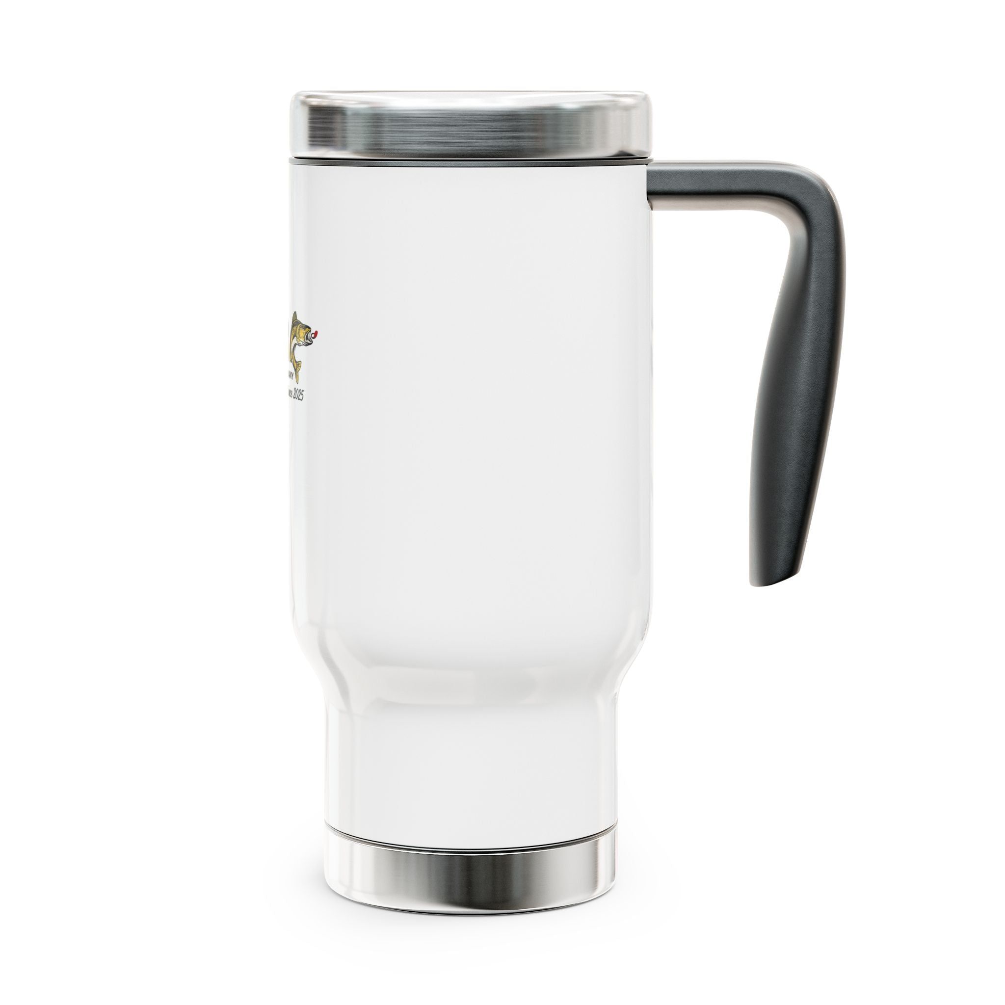 Travel Mug — Master Bait Company Logo 14oz Stainless Steel Coffee Tumbler with Handle