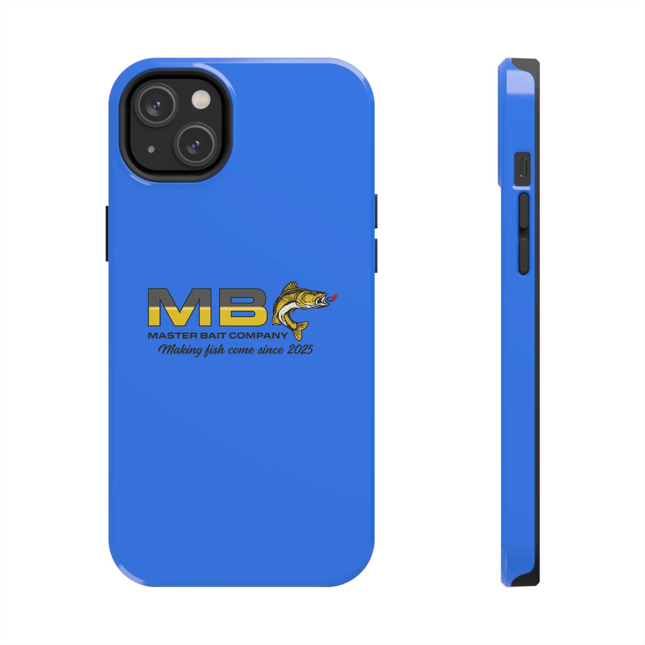 Tough Phone Case - Master Bait Co. Fishing Logo, 'Making Fish Come Since 2025'