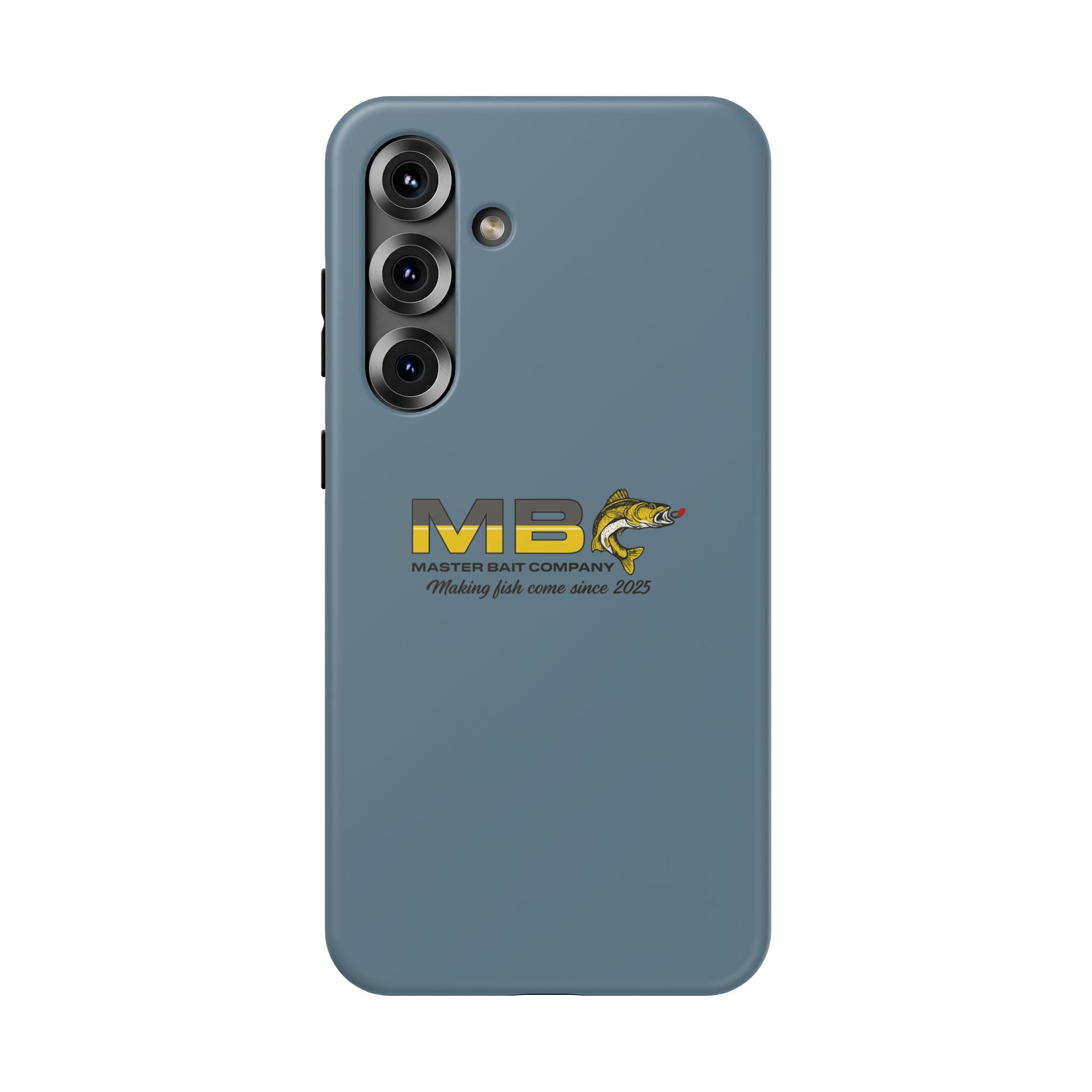 Impact-Resistant Phone Case — MB Master Bait Company Logo (Fishing Theme)