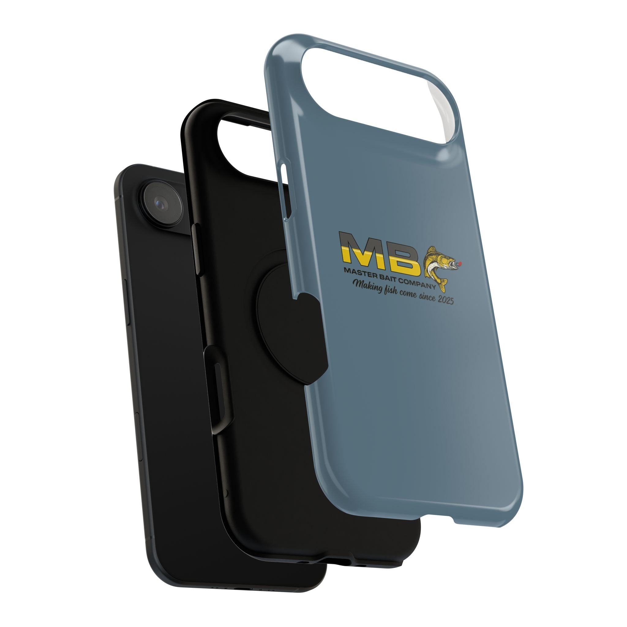 Impact-Resistant Phone Case — MB Master Bait Company Logo (Fishing Theme)