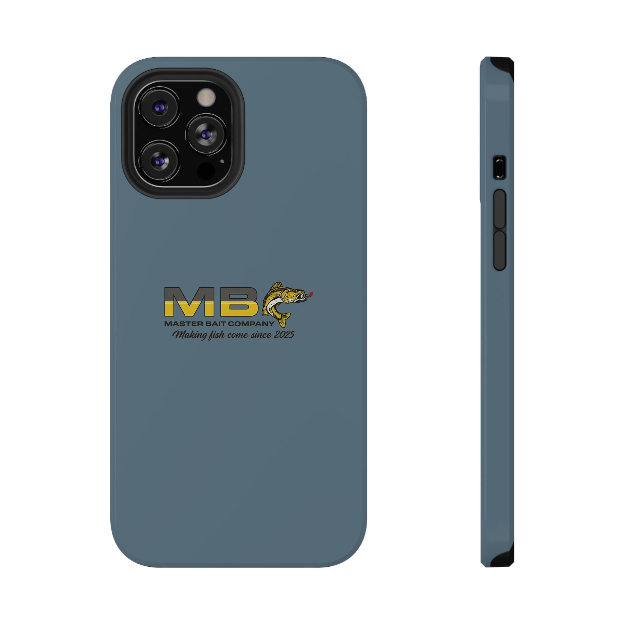 Impact-Resistant Phone Case — MB Master Bait Company Logo (Fishing Theme)