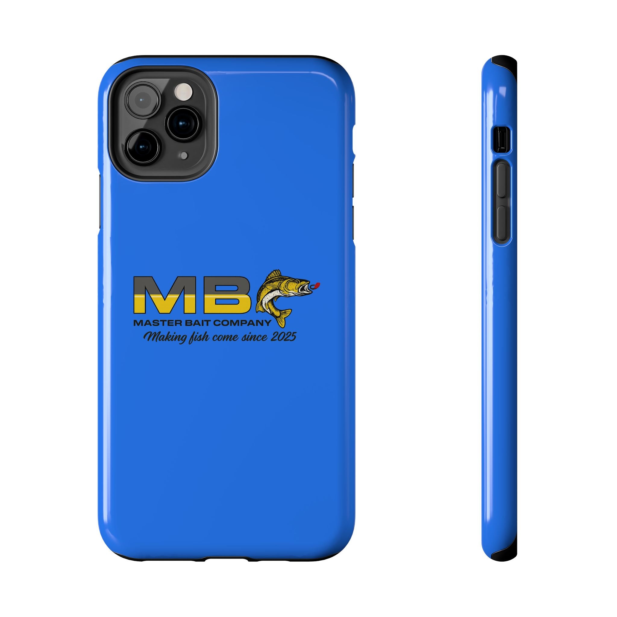 Tough Phone Case - Master Bait Co. Fishing Logo, 'Making Fish Come Since 2025'