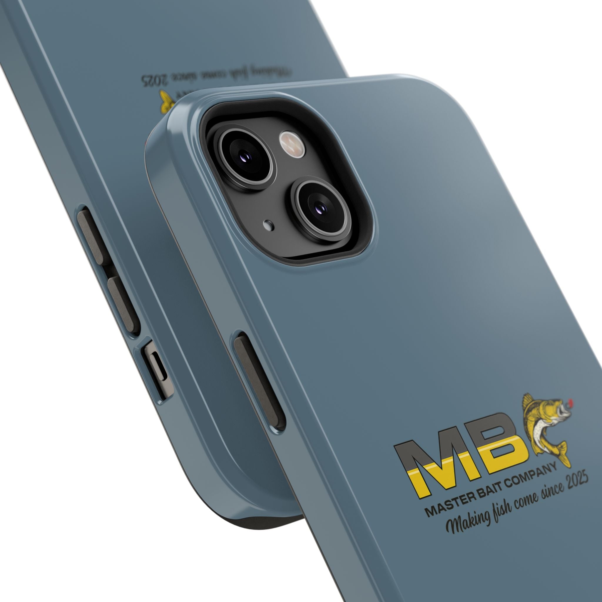 Impact-Resistant Phone Case — MB Master Bait Company Logo (Fishing Theme)