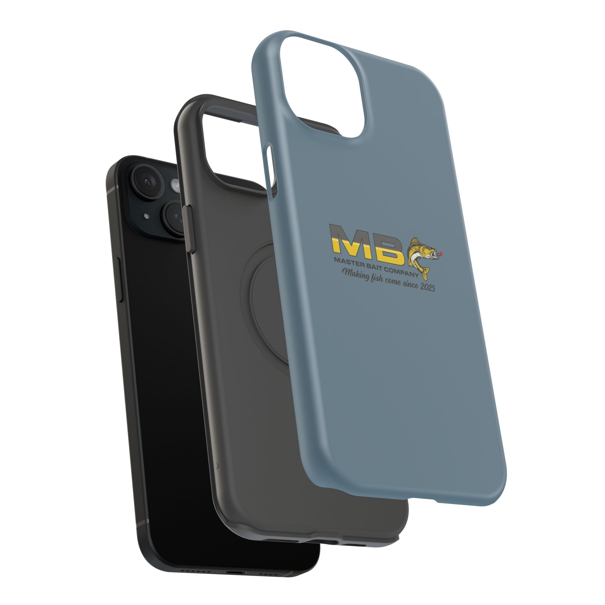 Impact-Resistant Phone Case — MB Master Bait Company Logo (Fishing Theme)