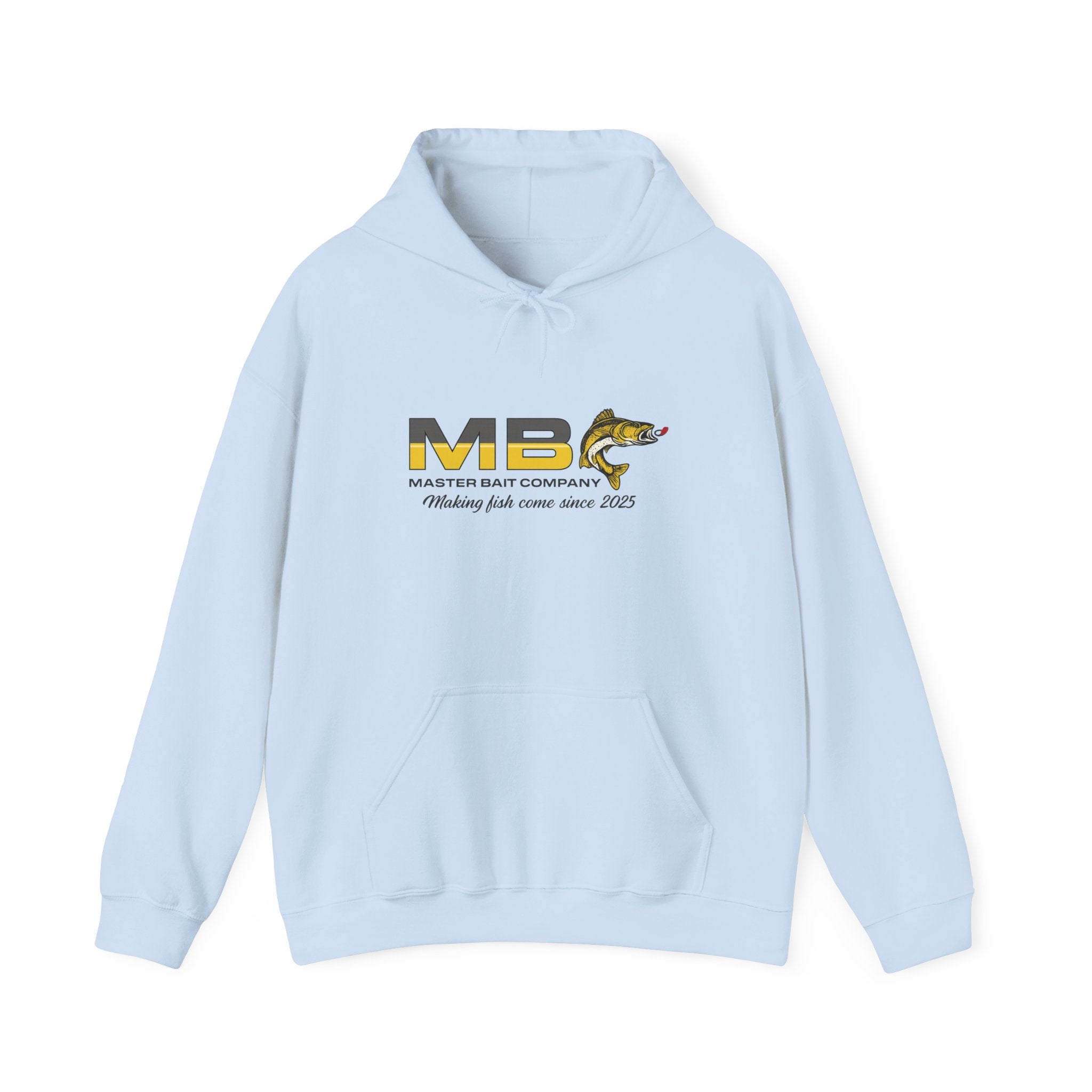 Master Bait Company Fishing Hoodie - ‘‘Making Fish Come Since 2025’’ Crew Hooded Sweatshirt