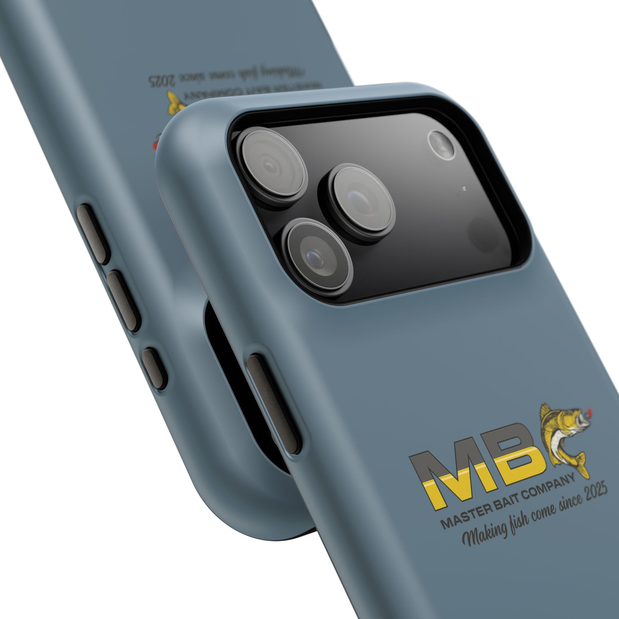 Impact-Resistant Phone Case — MB Master Bait Company Logo (Fishing Theme)