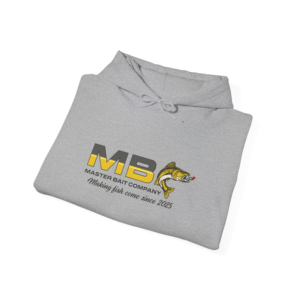 Master Bait Company Fishing Hoodie - ‘‘Making Fish Come Since 2025’’ Crew Hooded Sweatshirt