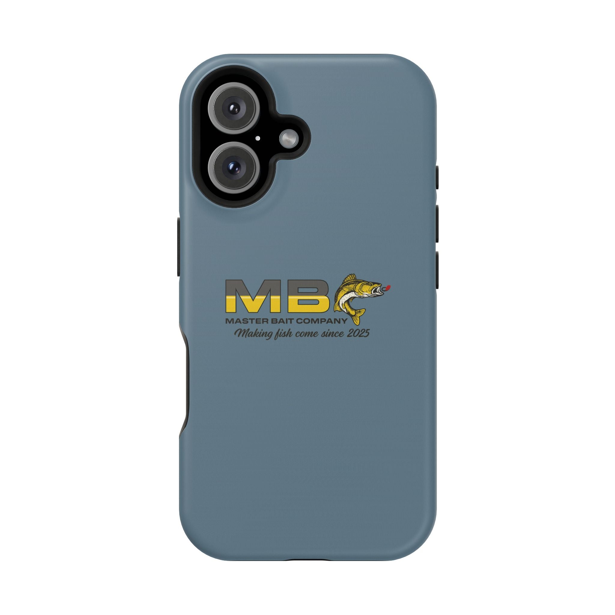 Impact-Resistant Phone Case — MB Master Bait Company Logo (Fishing Theme)