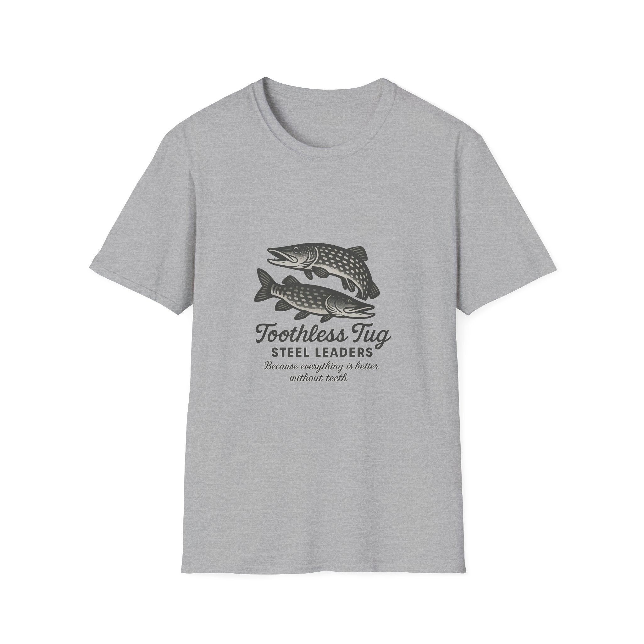 Toothless Tug Steel Leaders Fishing T-Shirt —  Tee