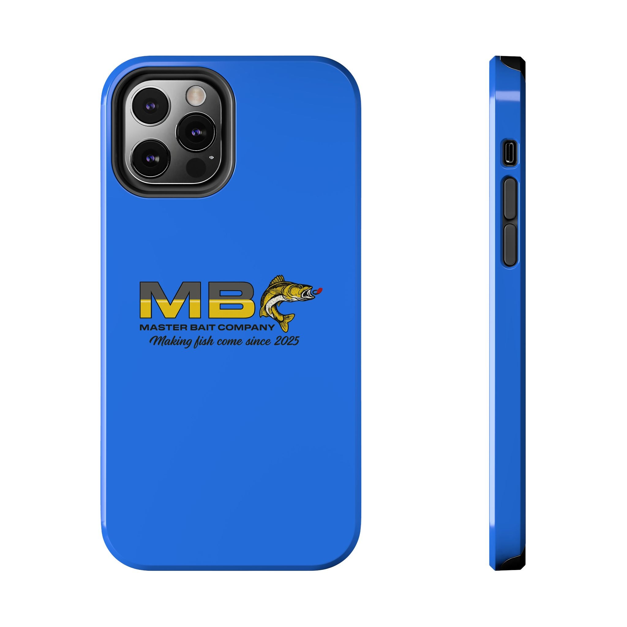 Tough Phone Case - Master Bait Co. Fishing Logo, 'Making Fish Come Since 2025'
