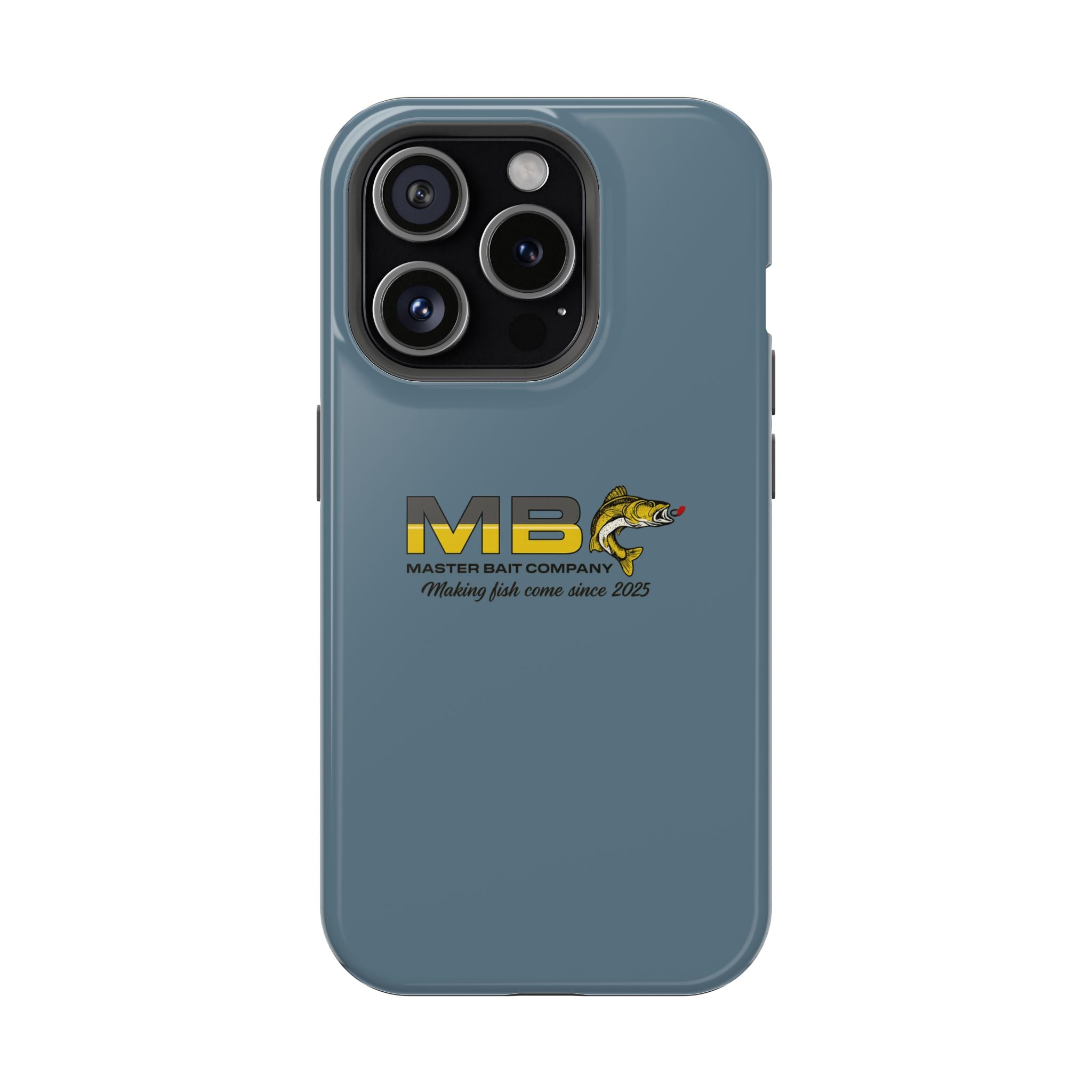 Impact-Resistant Phone Case — MB Master Bait Company Logo (Fishing Theme)