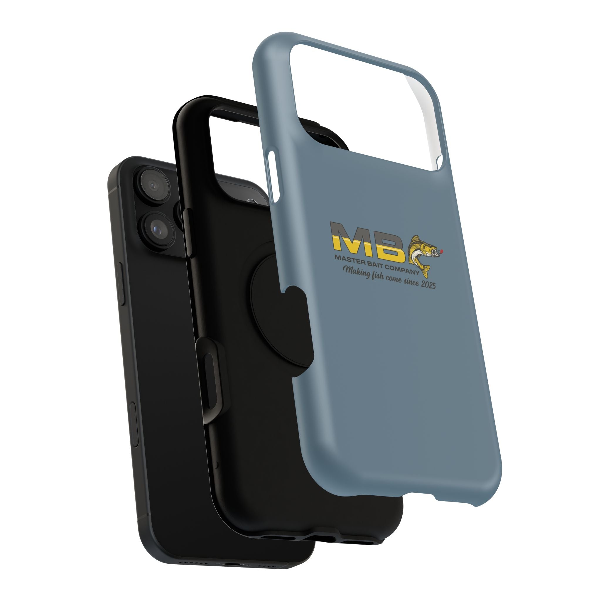 Impact-Resistant Phone Case — MB Master Bait Company Logo (Fishing Theme)