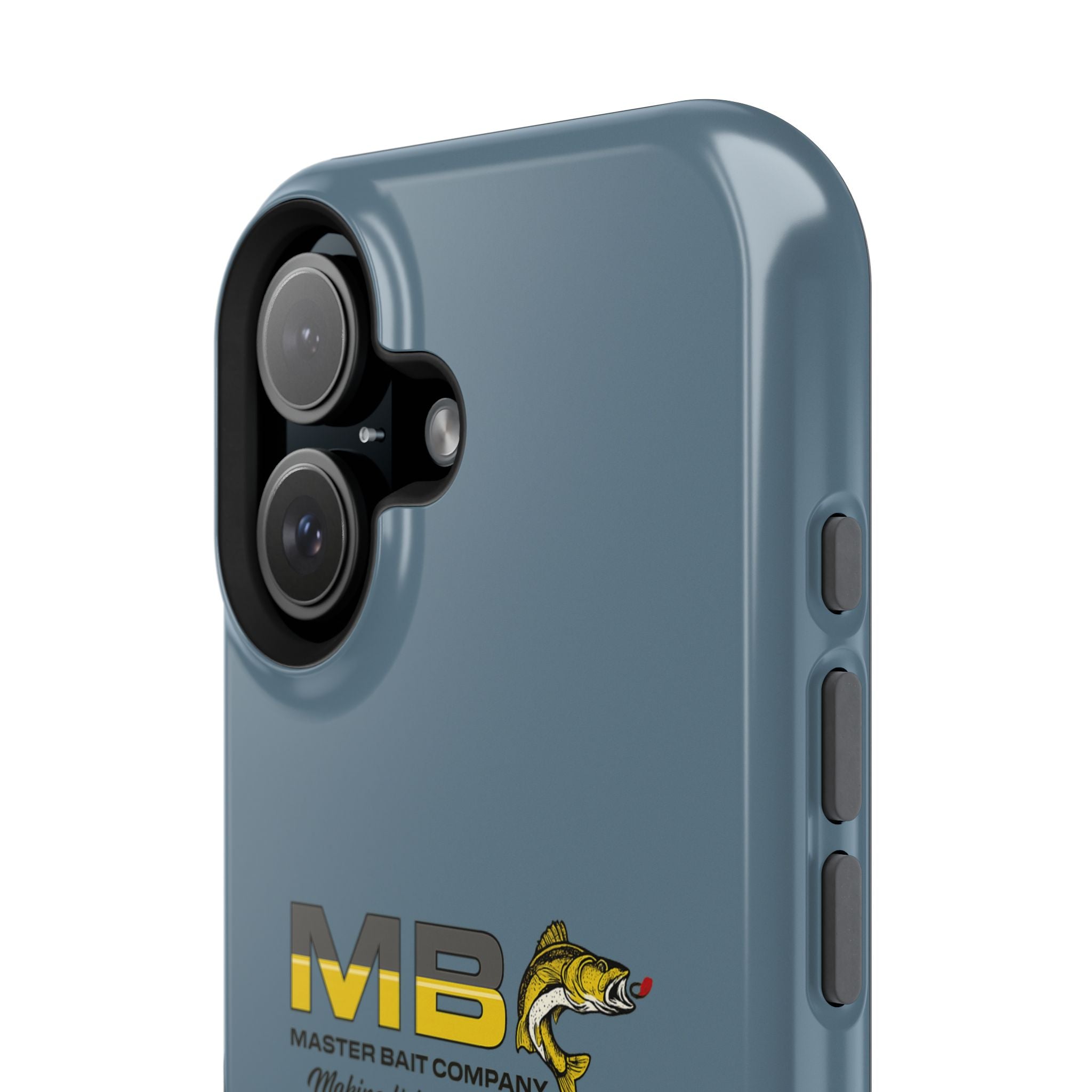 Impact-Resistant Phone Case — MB Master Bait Company Logo (Fishing Theme)