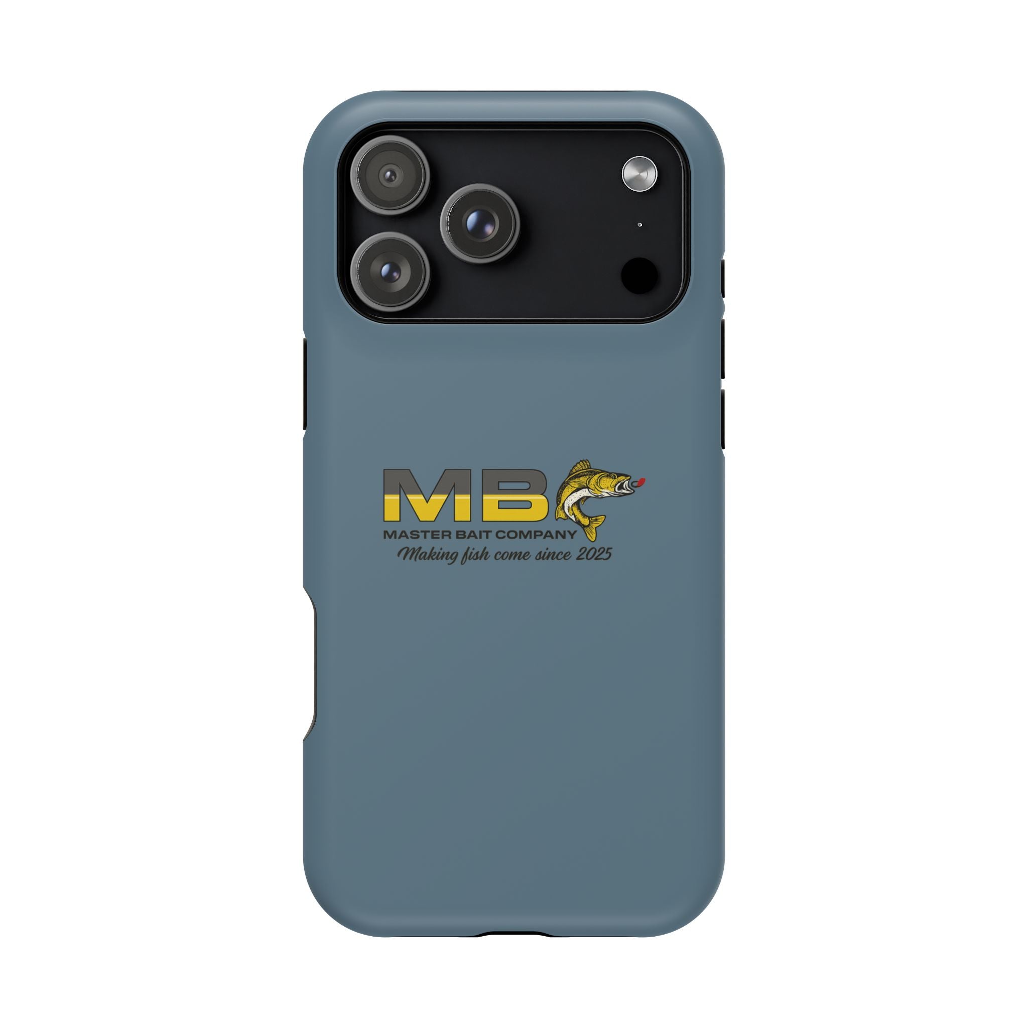 Impact-Resistant Phone Case — MB Master Bait Company Logo (Fishing Theme)