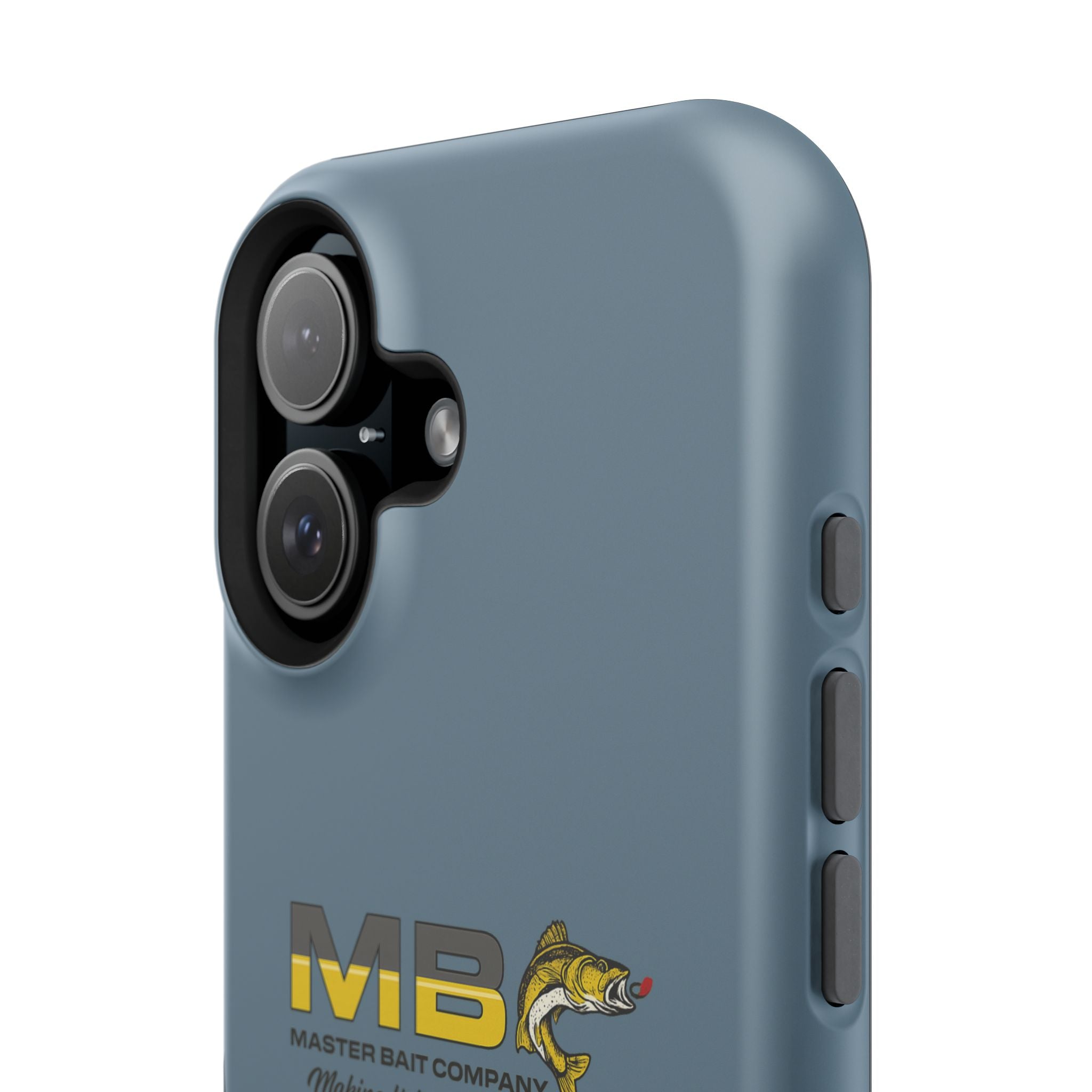 Impact-Resistant Phone Case — MB Master Bait Company Logo (Fishing Theme)