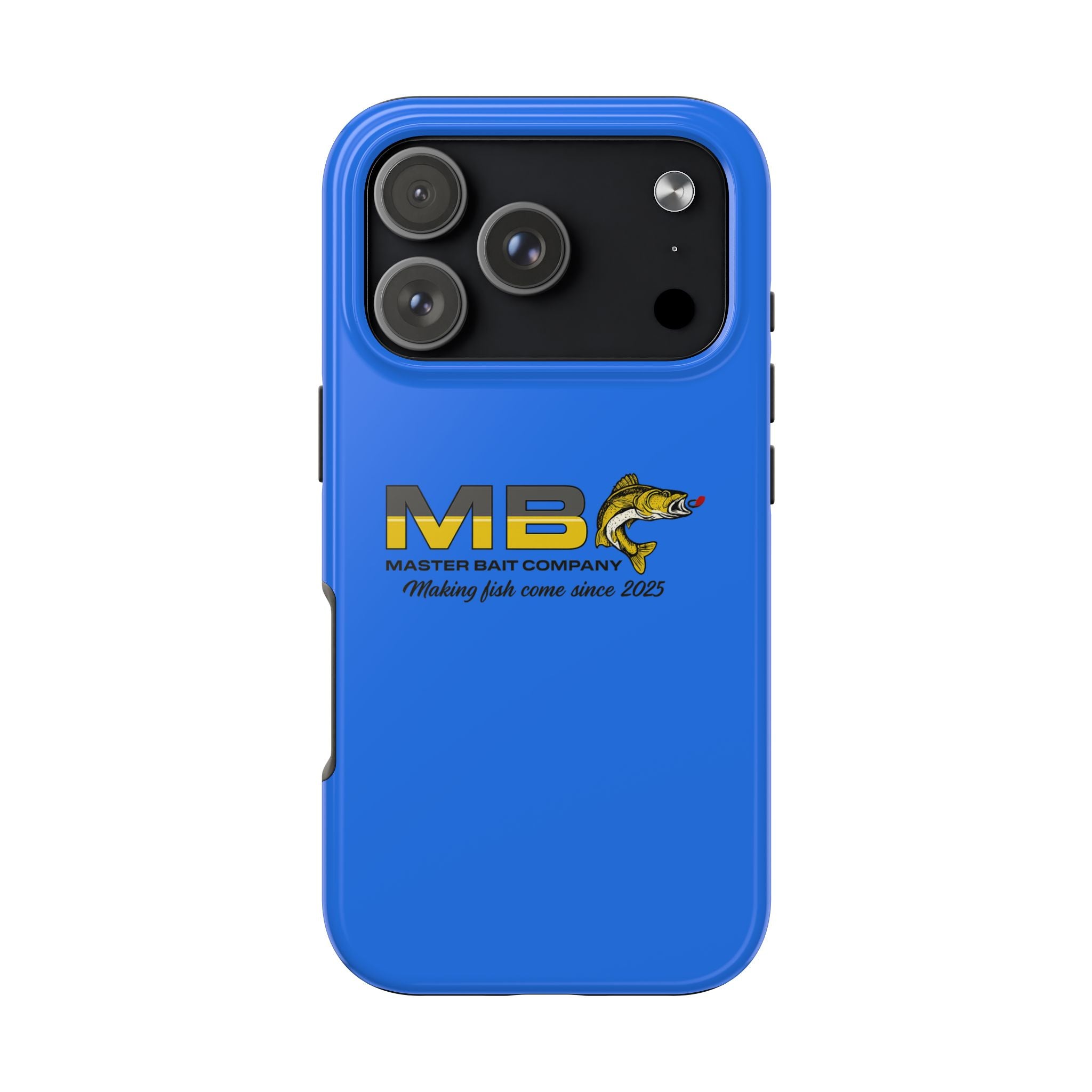 Tough Phone Case - Master Bait Co. Fishing Logo, 'Making Fish Come Since 2025'