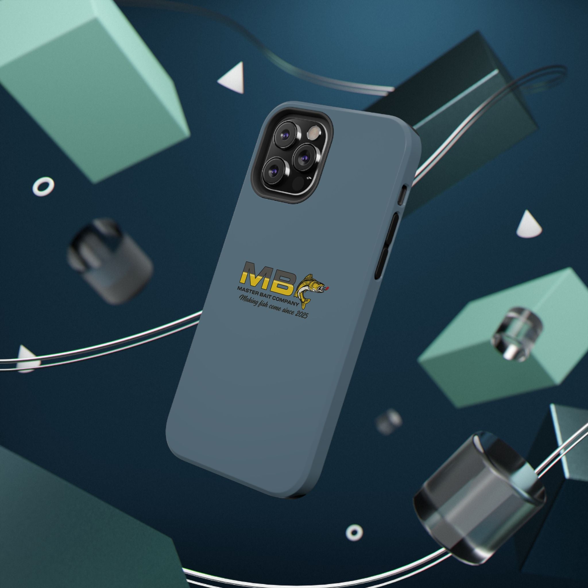 Impact-Resistant Phone Case — MB Master Bait Company Logo (Fishing Theme)