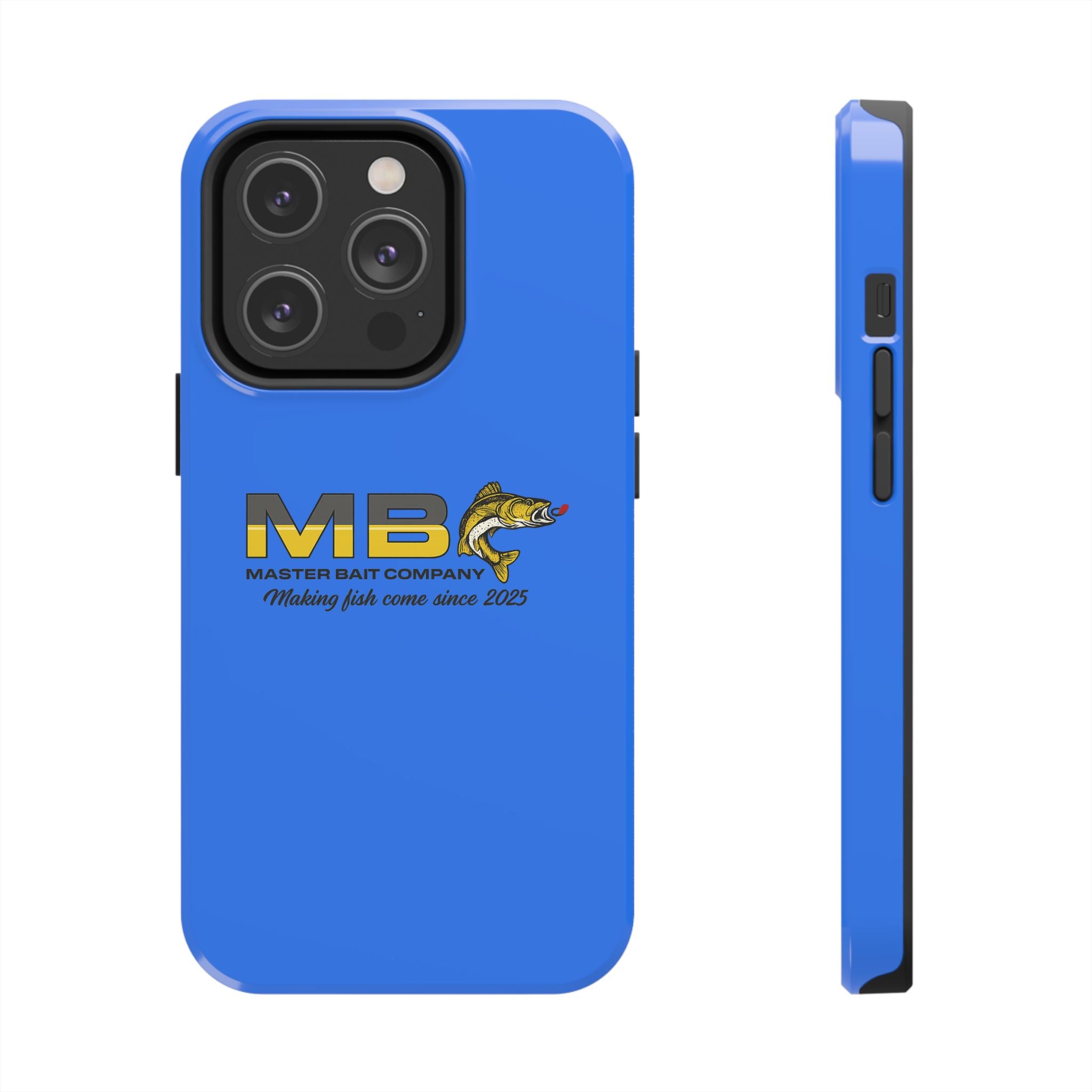 Tough Phone Case - Master Bait Co. Fishing Logo, 'Making Fish Come Since 2025'