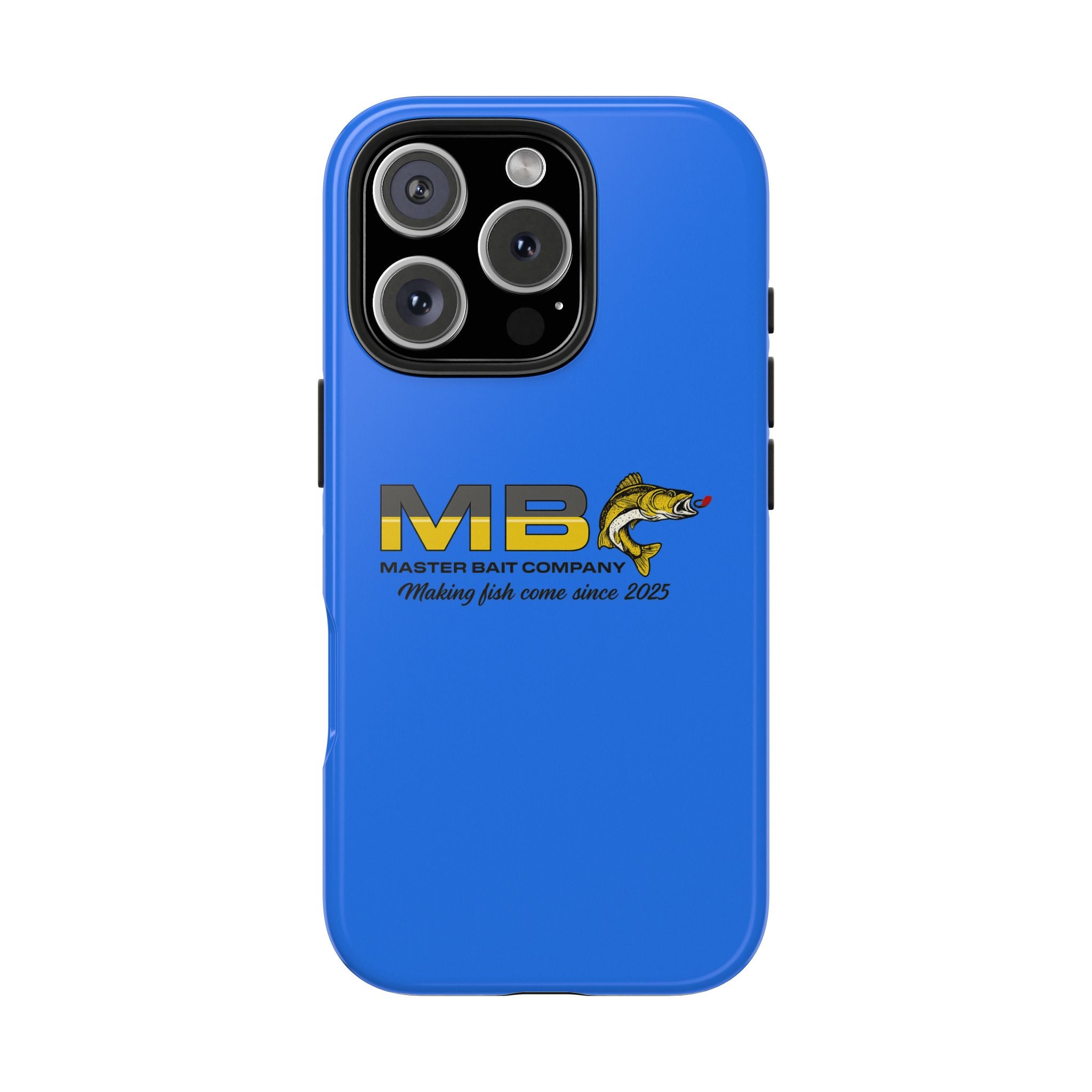 Tough Phone Case - Master Bait Co. Fishing Logo, 'Making Fish Come Since 2025'
