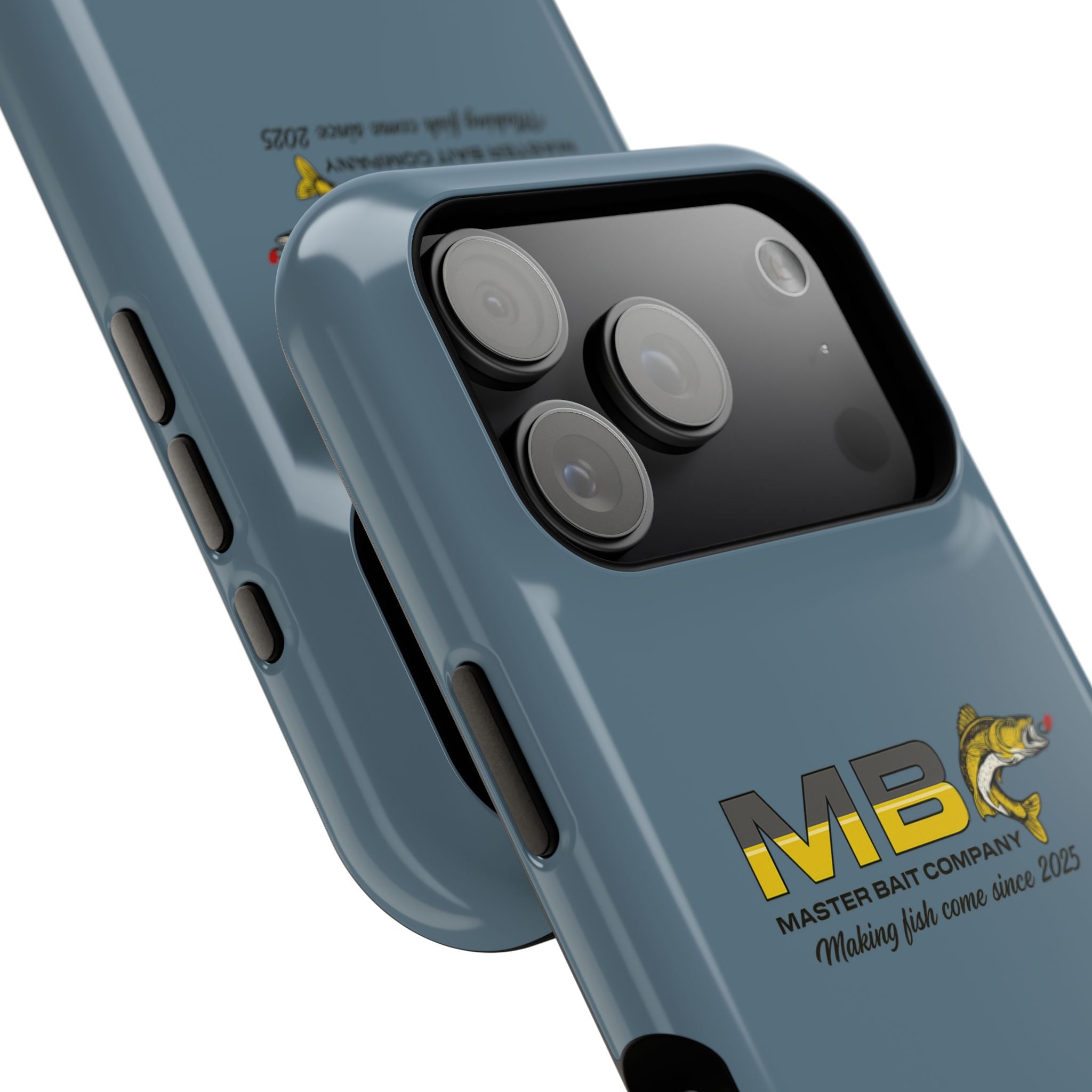Impact-Resistant Phone Case — MB Master Bait Company Logo (Fishing Theme)