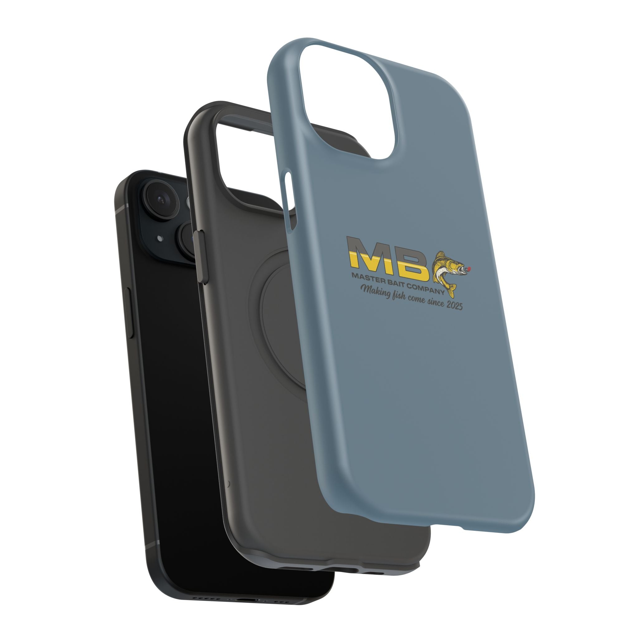 Impact-Resistant Phone Case — MB Master Bait Company Logo (Fishing Theme)