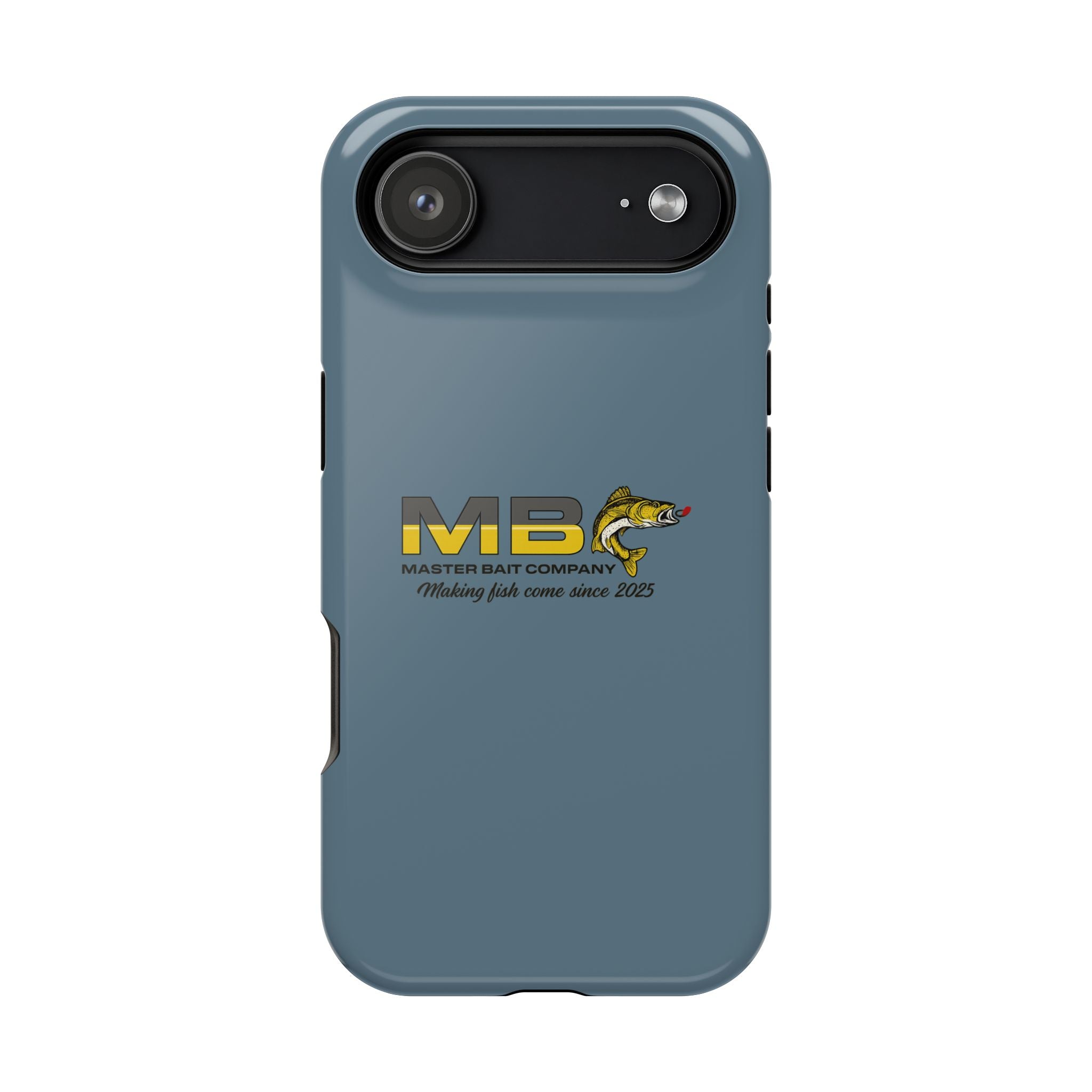 Impact-Resistant Phone Case — MB Master Bait Company Logo (Fishing Theme)