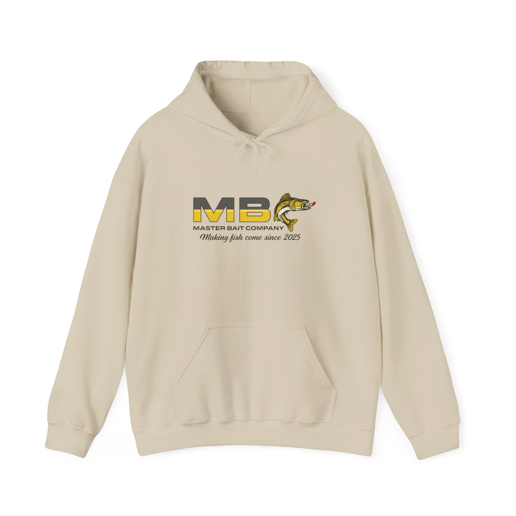 Master Bait Company Fishing Hoodie - ‘‘Making Fish Come Since 2025’’ Crew Hooded Sweatshirt