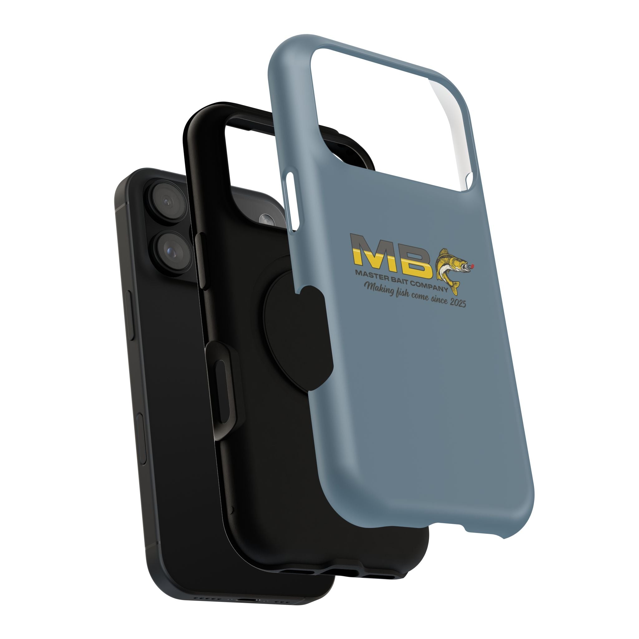 Impact-Resistant Phone Case — MB Master Bait Company Logo (Fishing Theme)