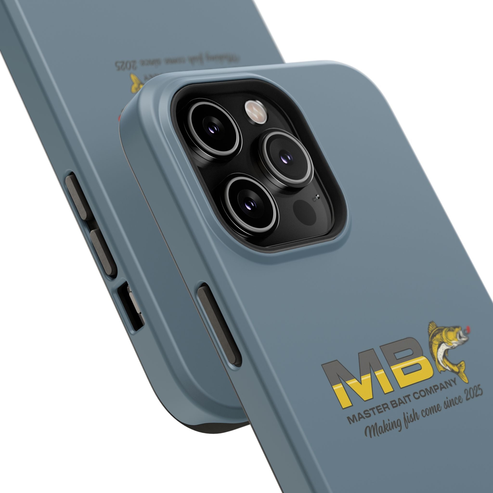 Impact-Resistant Phone Case — MB Master Bait Company Logo (Fishing Theme)