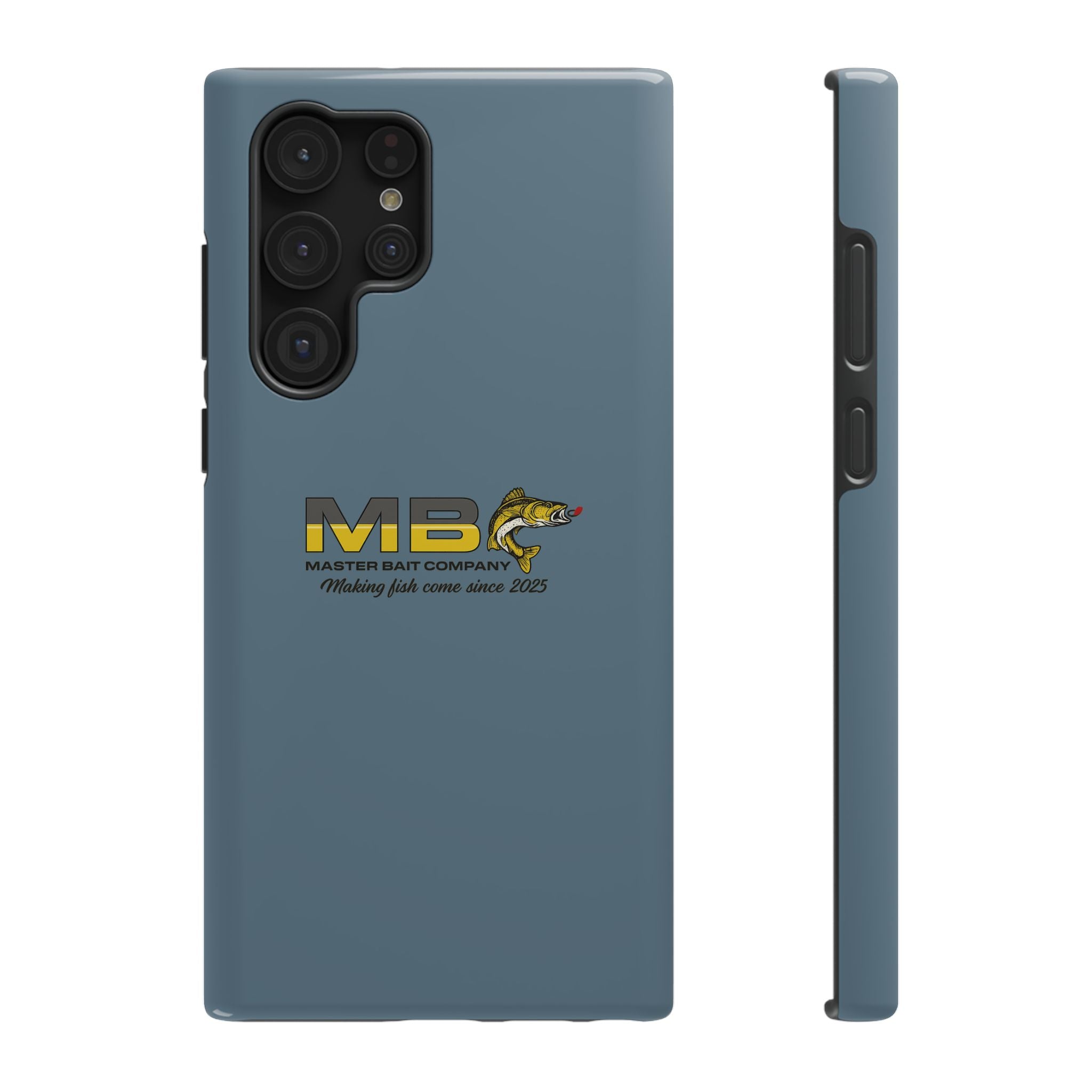 Impact-Resistant Phone Case — MB Master Bait Company Logo (Fishing Theme)