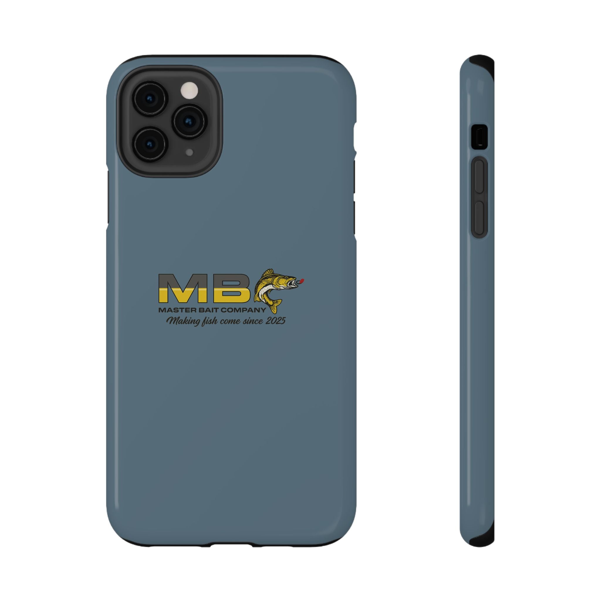 Impact-Resistant Phone Case — MB Master Bait Company Logo (Fishing Theme)
