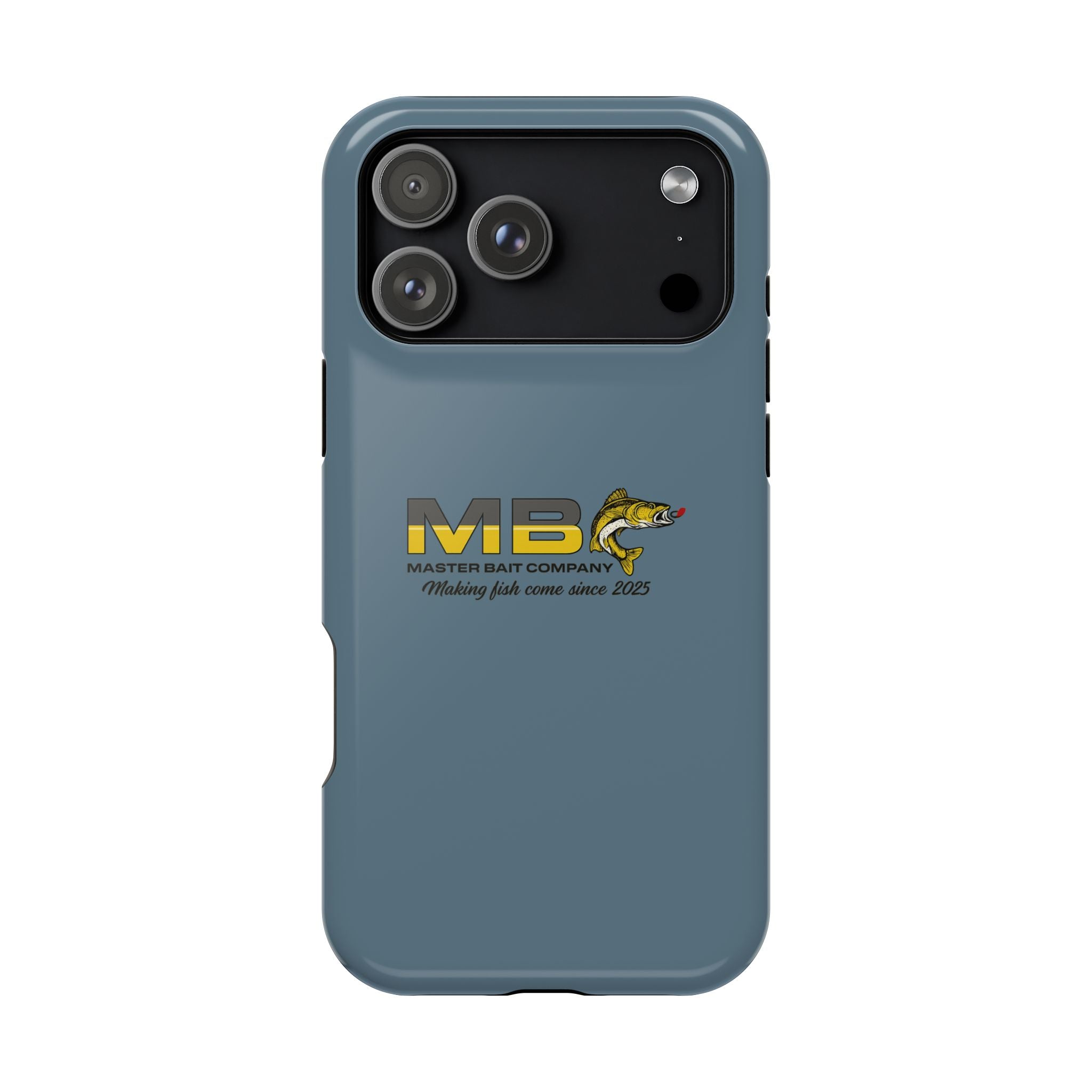 Impact-Resistant Phone Case — MB Master Bait Company Logo (Fishing Theme)