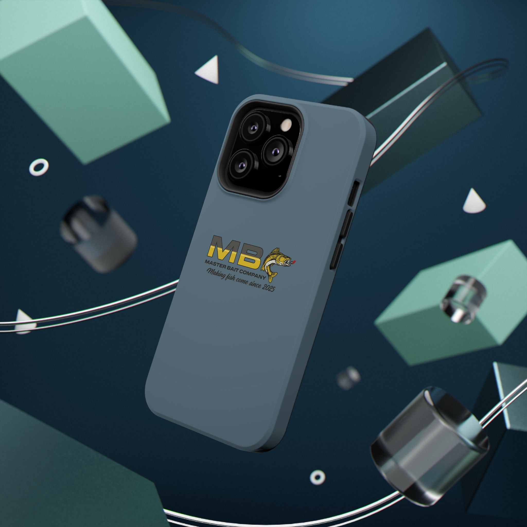 Impact-Resistant Phone Case — MB Master Bait Company Logo (Fishing Theme)