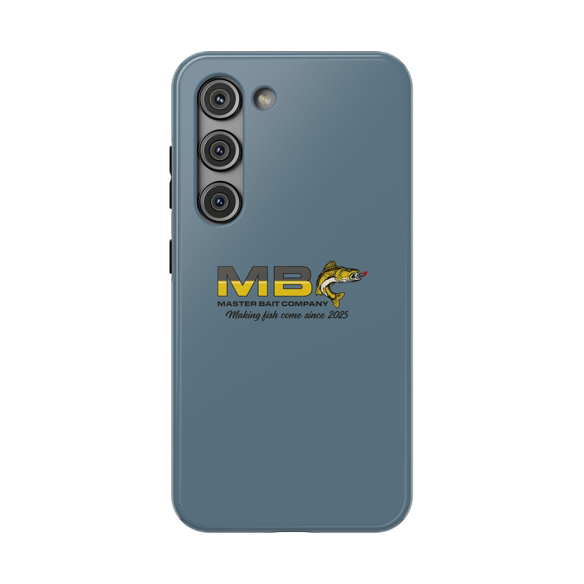 Impact-Resistant Phone Case — MB Master Bait Company Logo (Fishing Theme)