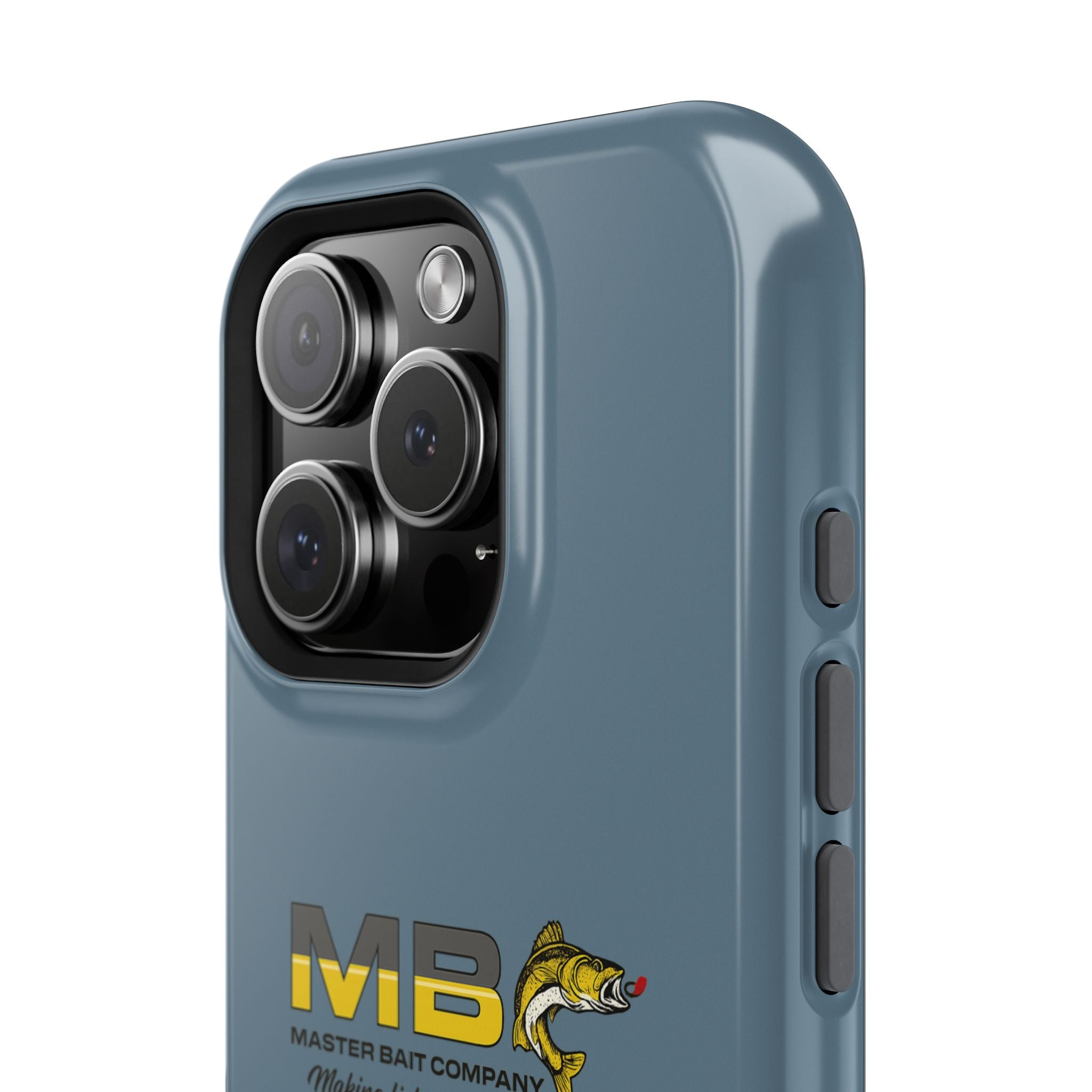 Impact-Resistant Phone Case — MB Master Bait Company Logo (Fishing Theme)