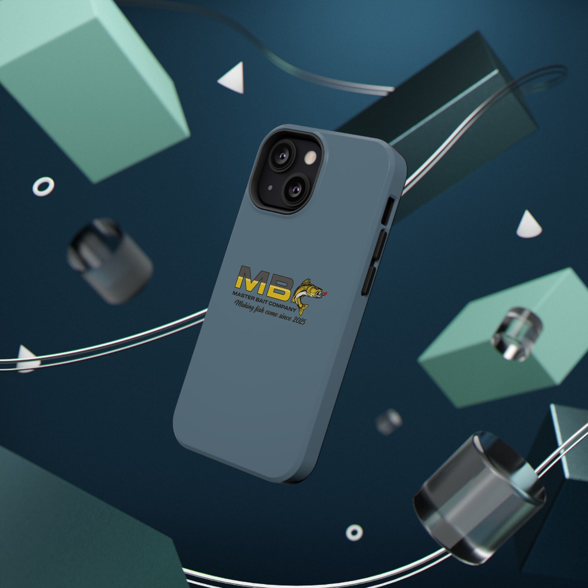 Impact-Resistant Phone Case — MB Master Bait Company Logo (Fishing Theme)