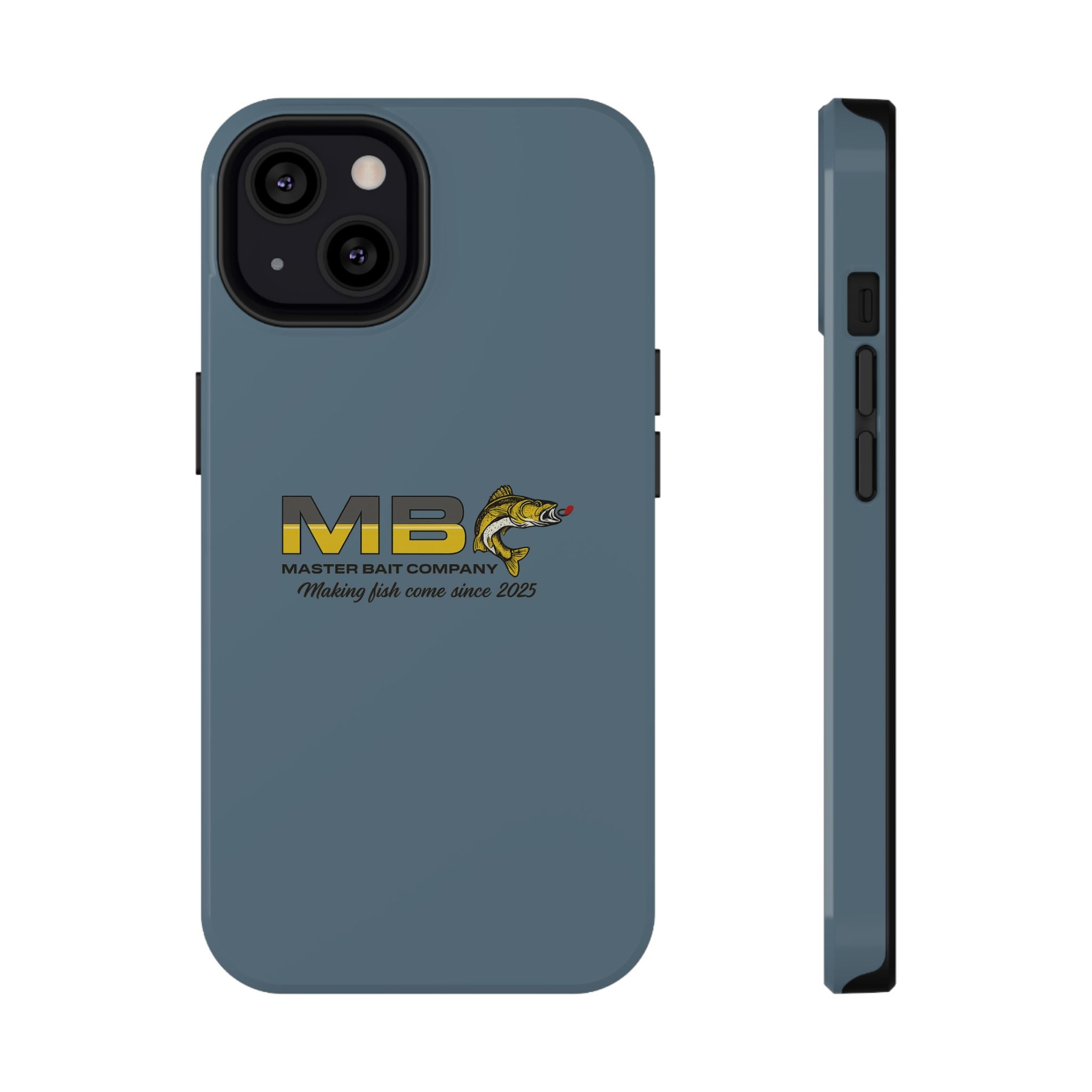 Impact-Resistant Phone Case — MB Master Bait Company Logo (Fishing Theme)