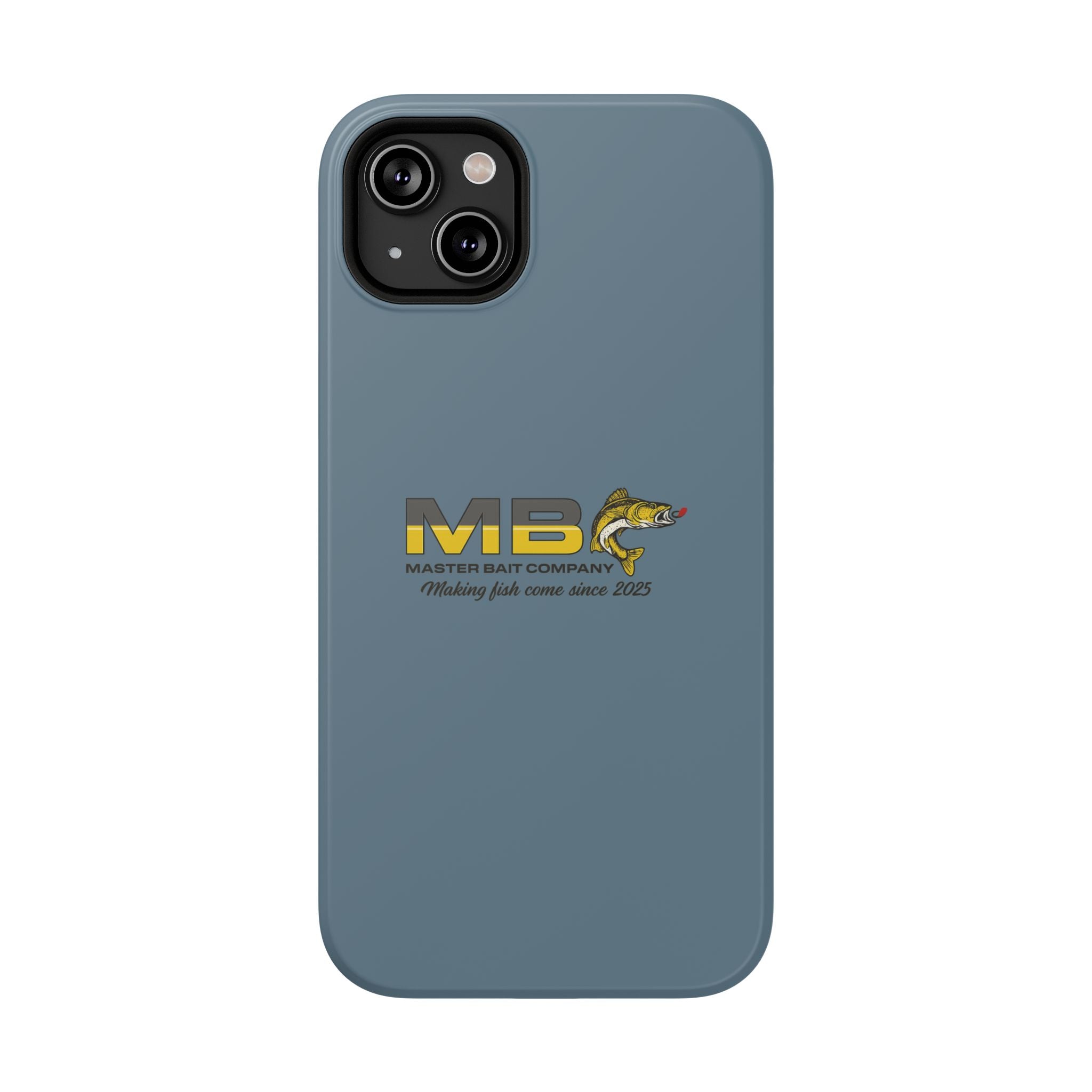 Impact-Resistant Phone Case — MB Master Bait Company Logo (Fishing Theme)