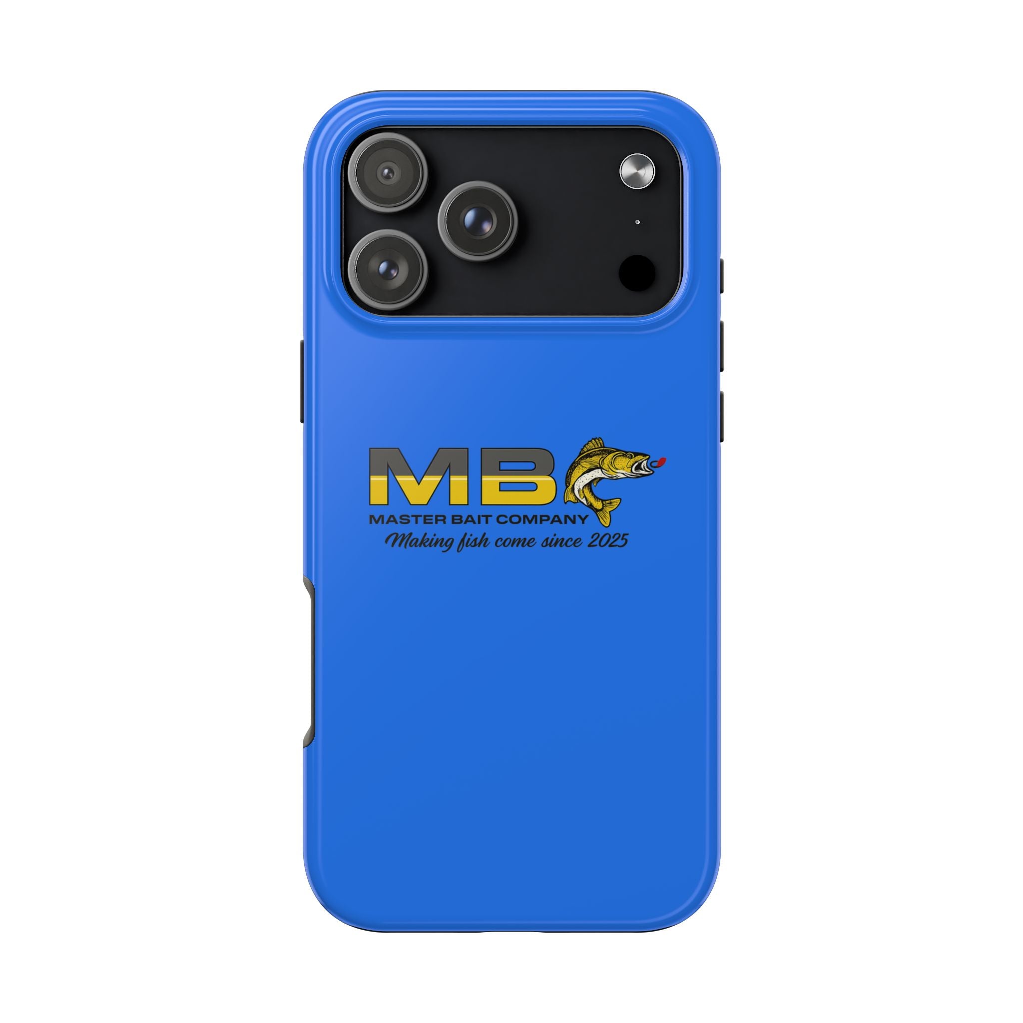 Tough Phone Case - Master Bait Co. Fishing Logo, 'Making Fish Come Since 2025'