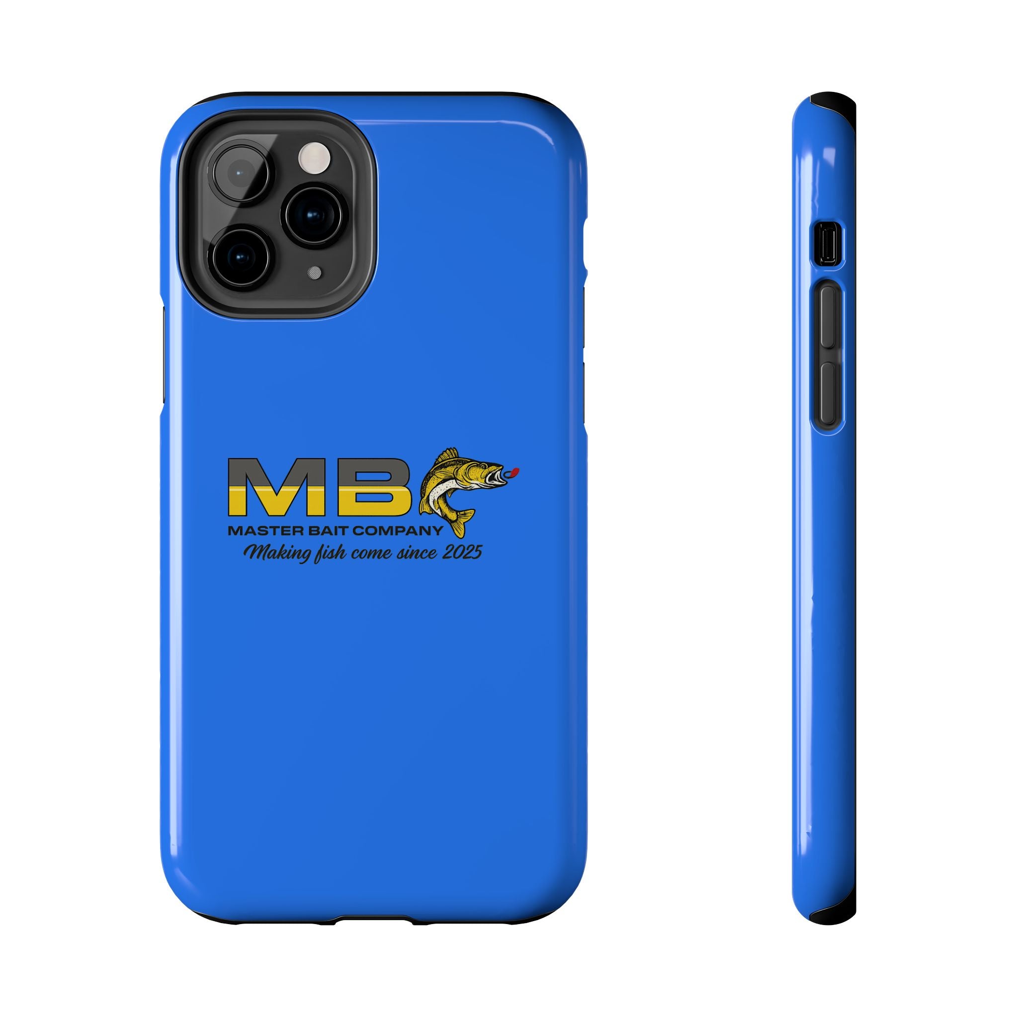 Tough Phone Case - Master Bait Co. Fishing Logo, 'Making Fish Come Since 2025'
