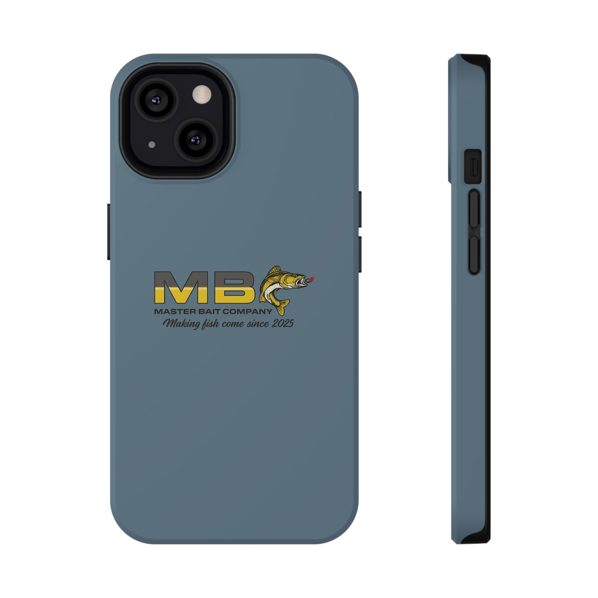 Impact-Resistant Phone Case — MB Master Bait Company Logo (Fishing Theme)