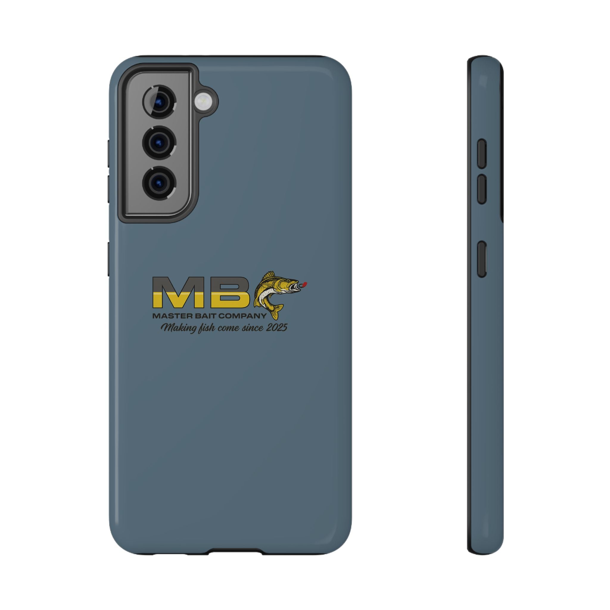 Impact-Resistant Phone Case — MB Master Bait Company Logo (Fishing Theme)