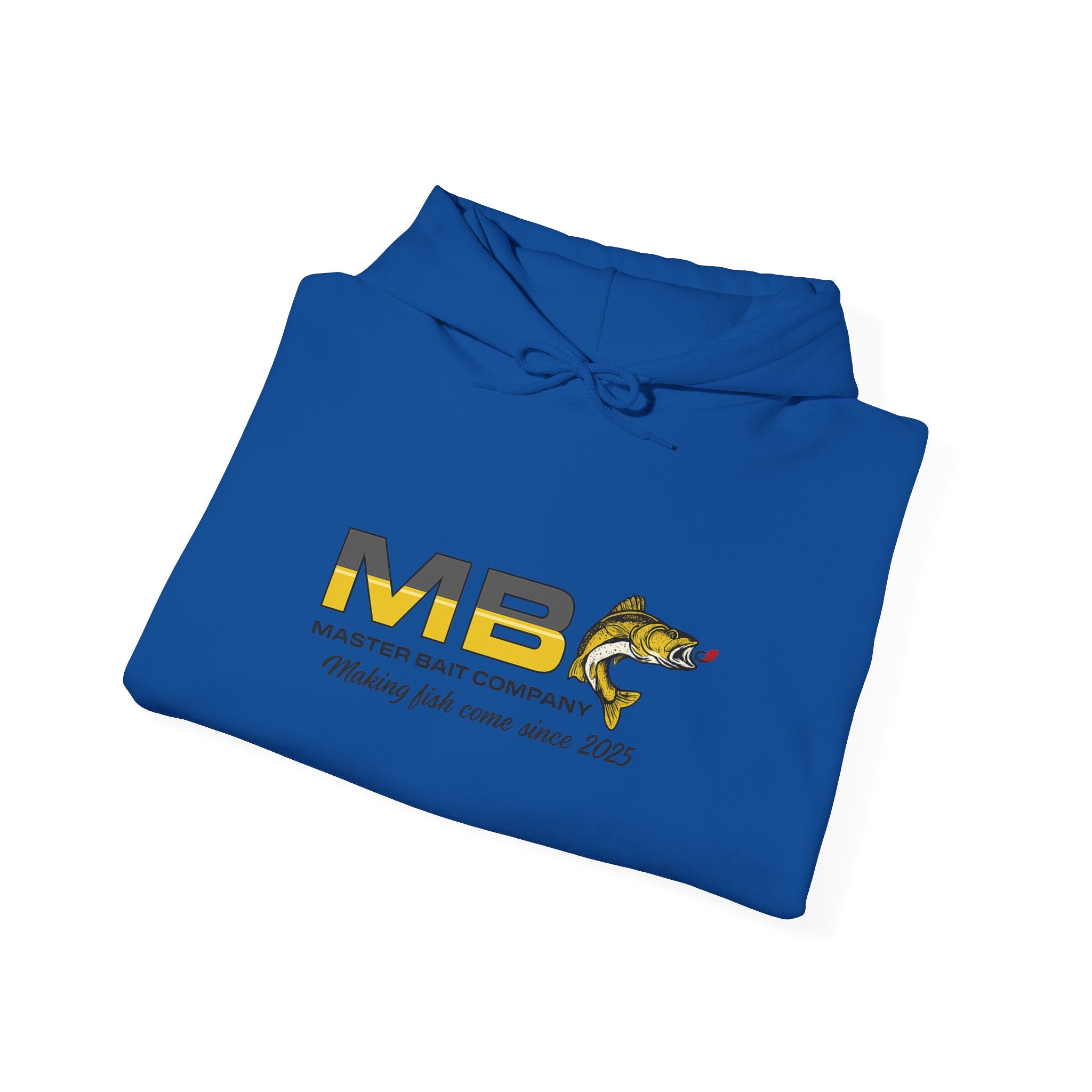 Master Bait Company Fishing Hoodie - ‘‘Making Fish Come Since 2025’’ Crew Hooded Sweatshirt