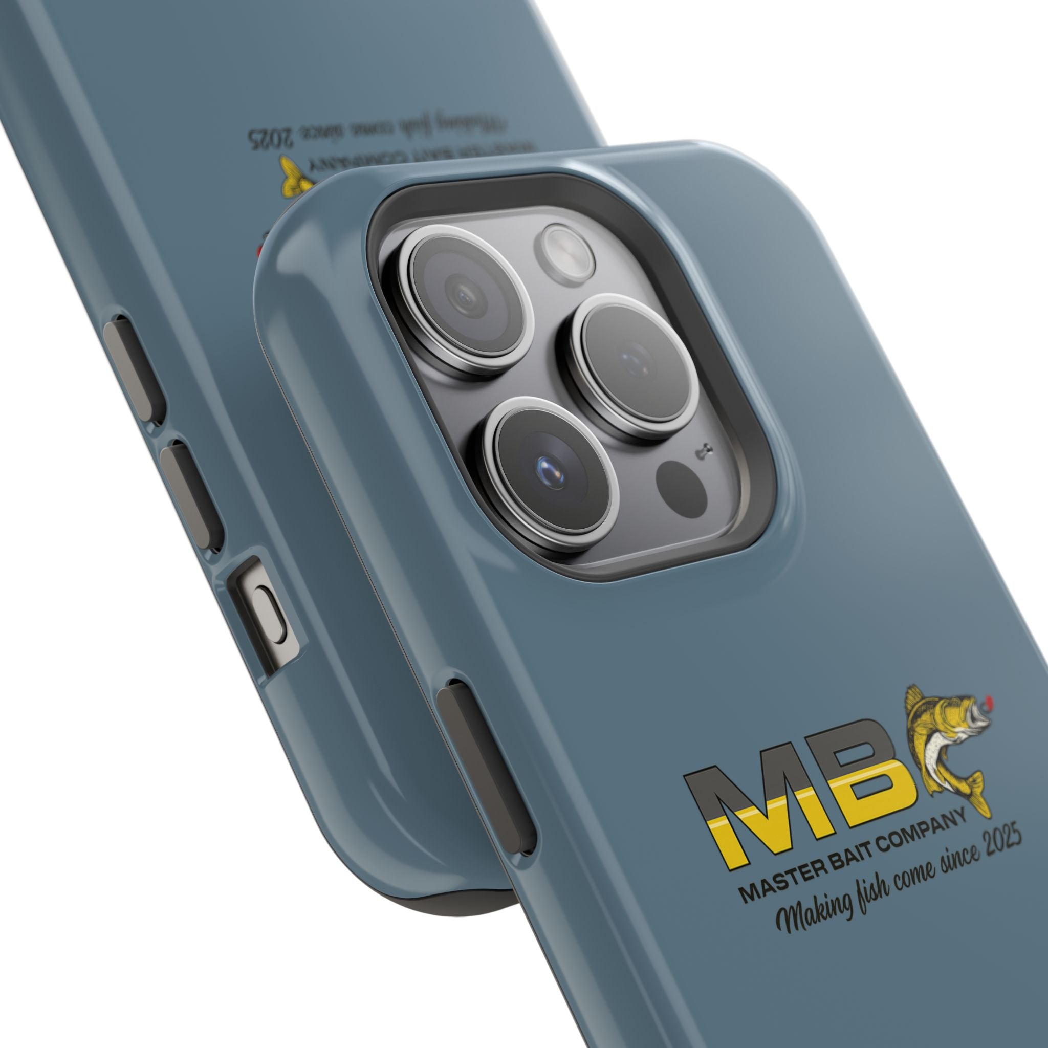 Impact-Resistant Phone Case — MB Master Bait Company Logo (Fishing Theme)