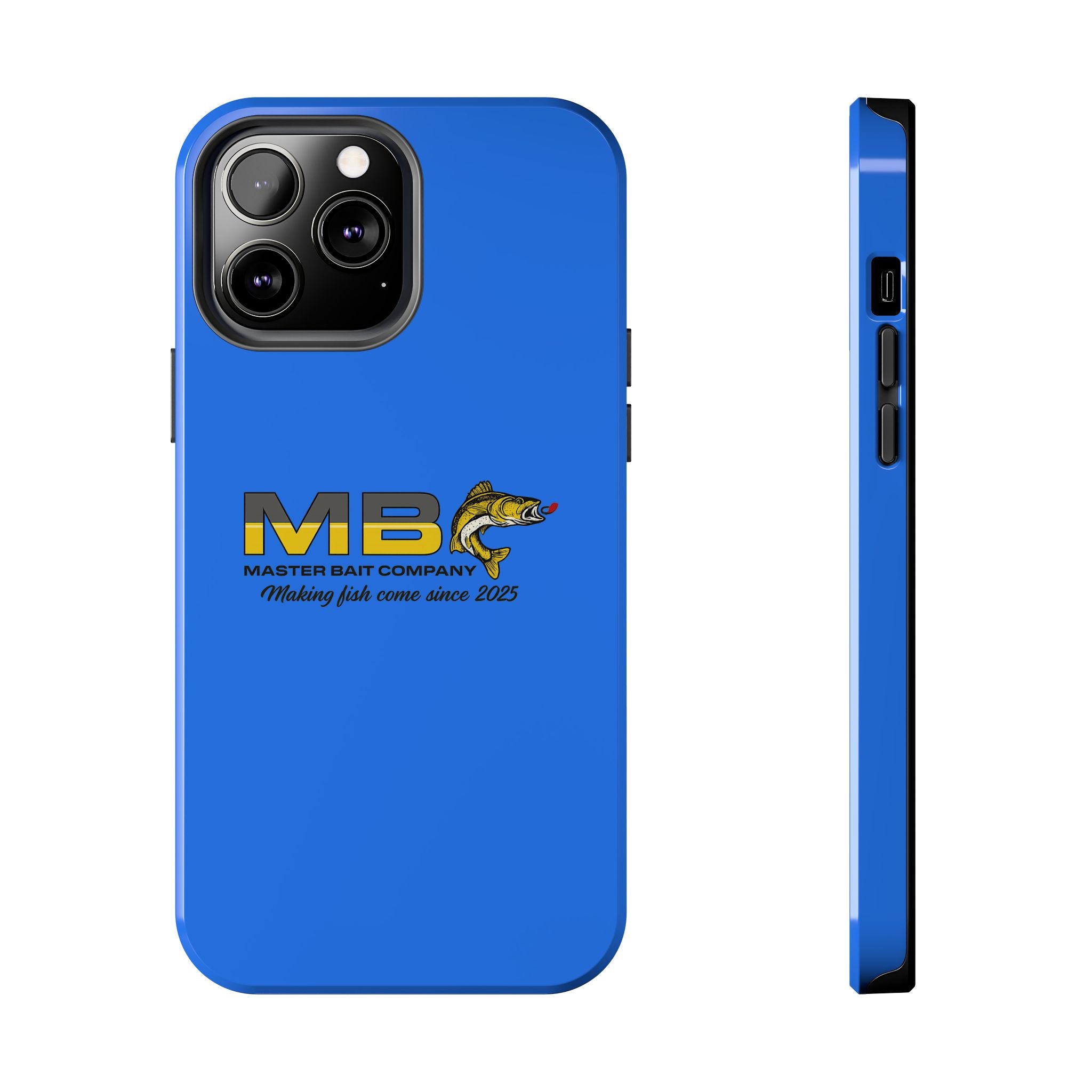 Tough Phone Case - Master Bait Co. Fishing Logo, 'Making Fish Come Since 2025'