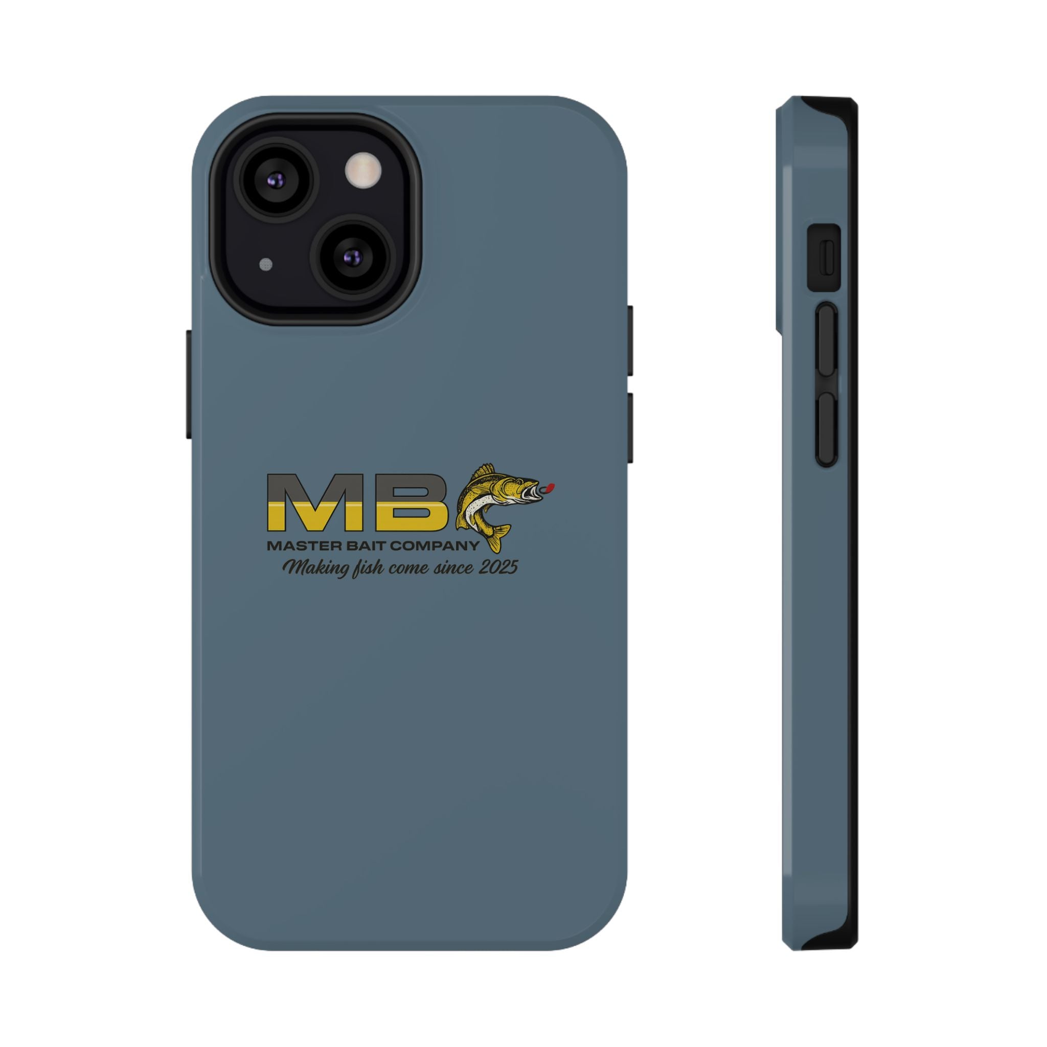Impact-Resistant Phone Case — MB Master Bait Company Logo (Fishing Theme)