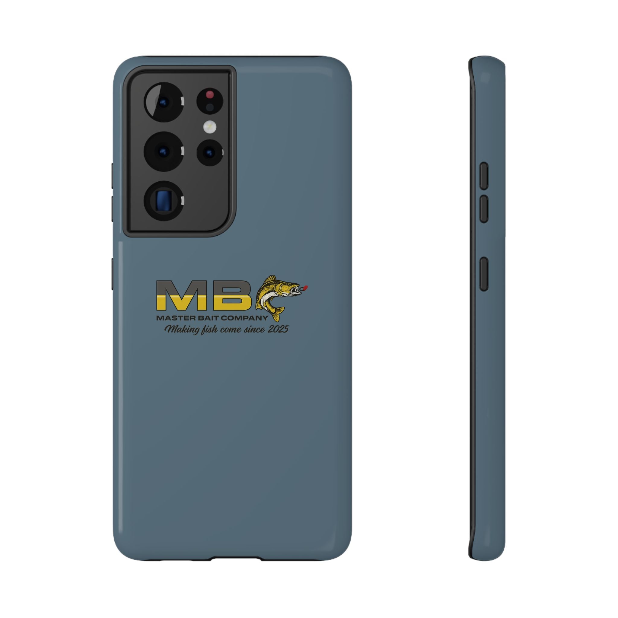 Impact-Resistant Phone Case — MB Master Bait Company Logo (Fishing Theme)