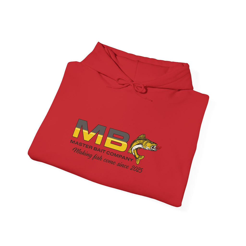 Master Bait Company Fishing Hoodie - ‘‘Making Fish Come Since 2025’’ Crew Hooded Sweatshirt