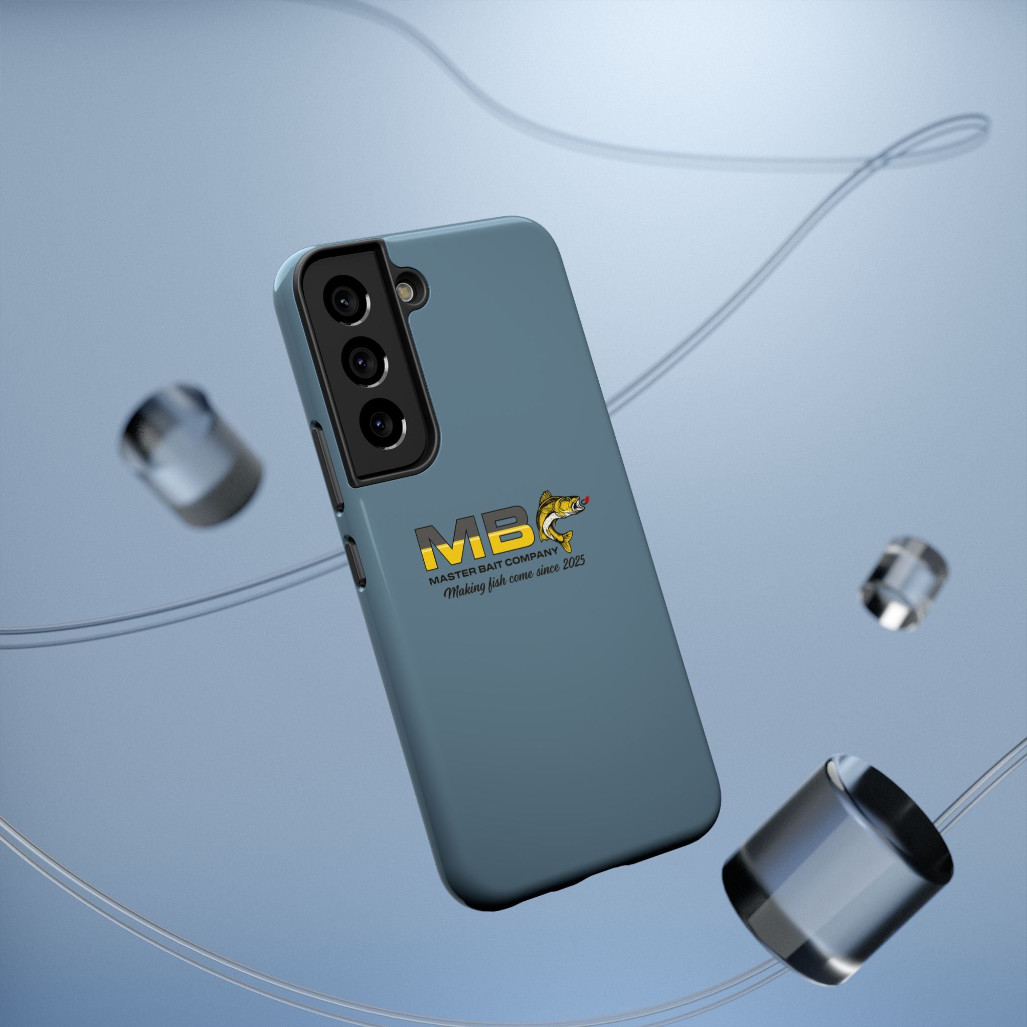 Impact-Resistant Phone Case — MB Master Bait Company Logo (Fishing Theme)